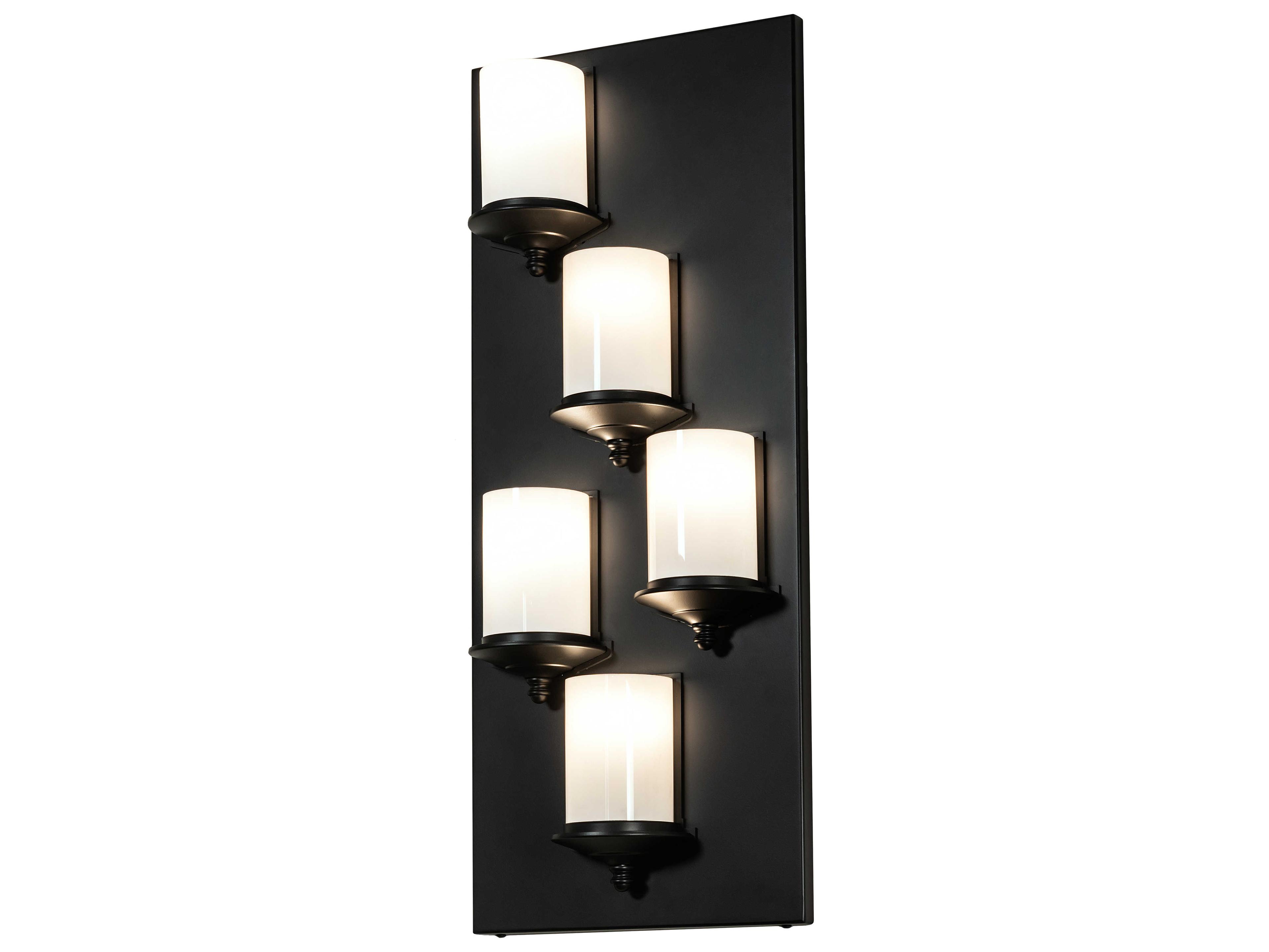 Meyda Octavia 5-Light Solar Black Wall Sconce