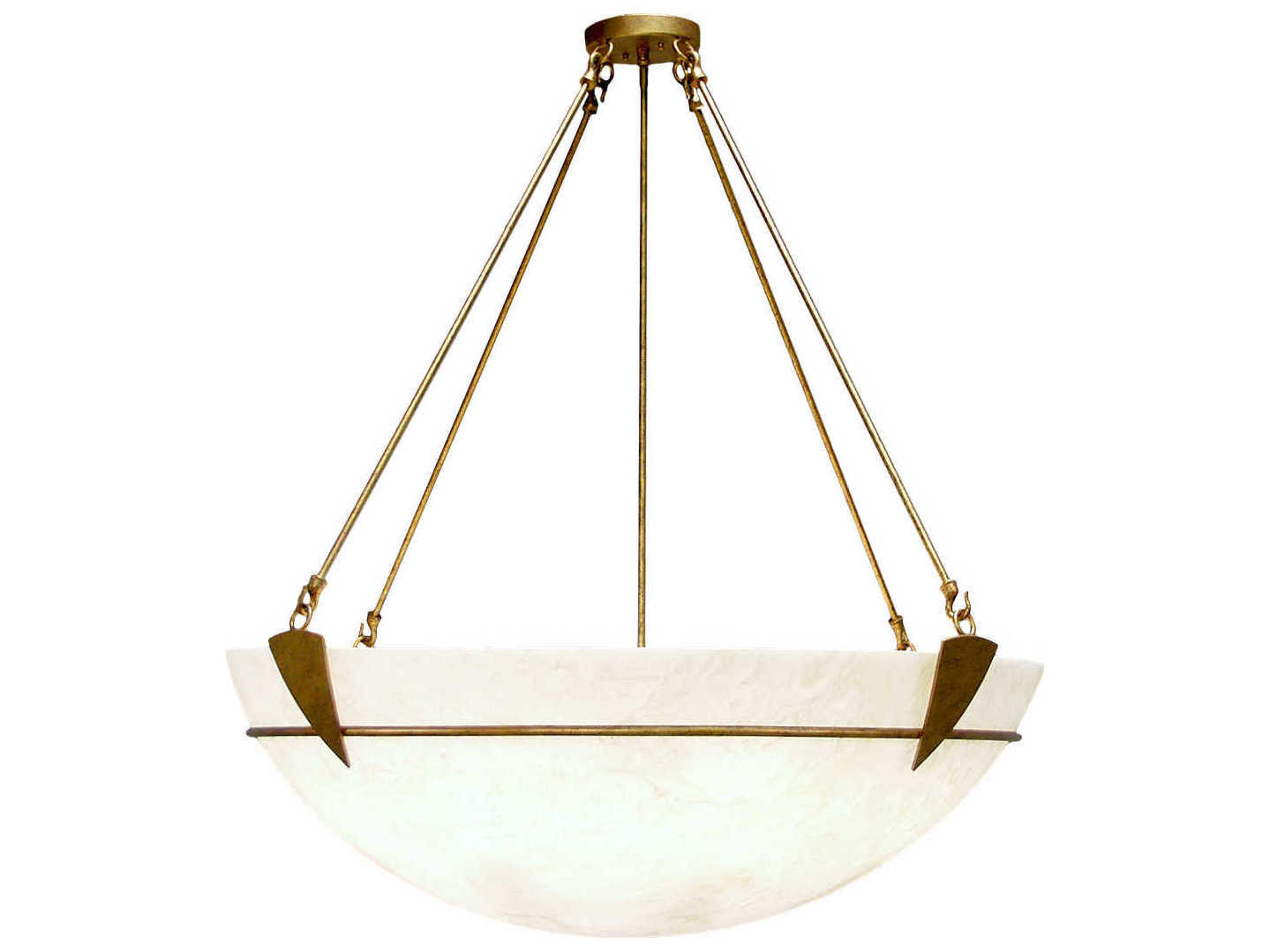 Meyda Ono 8-Light Gold Bowl Pendant