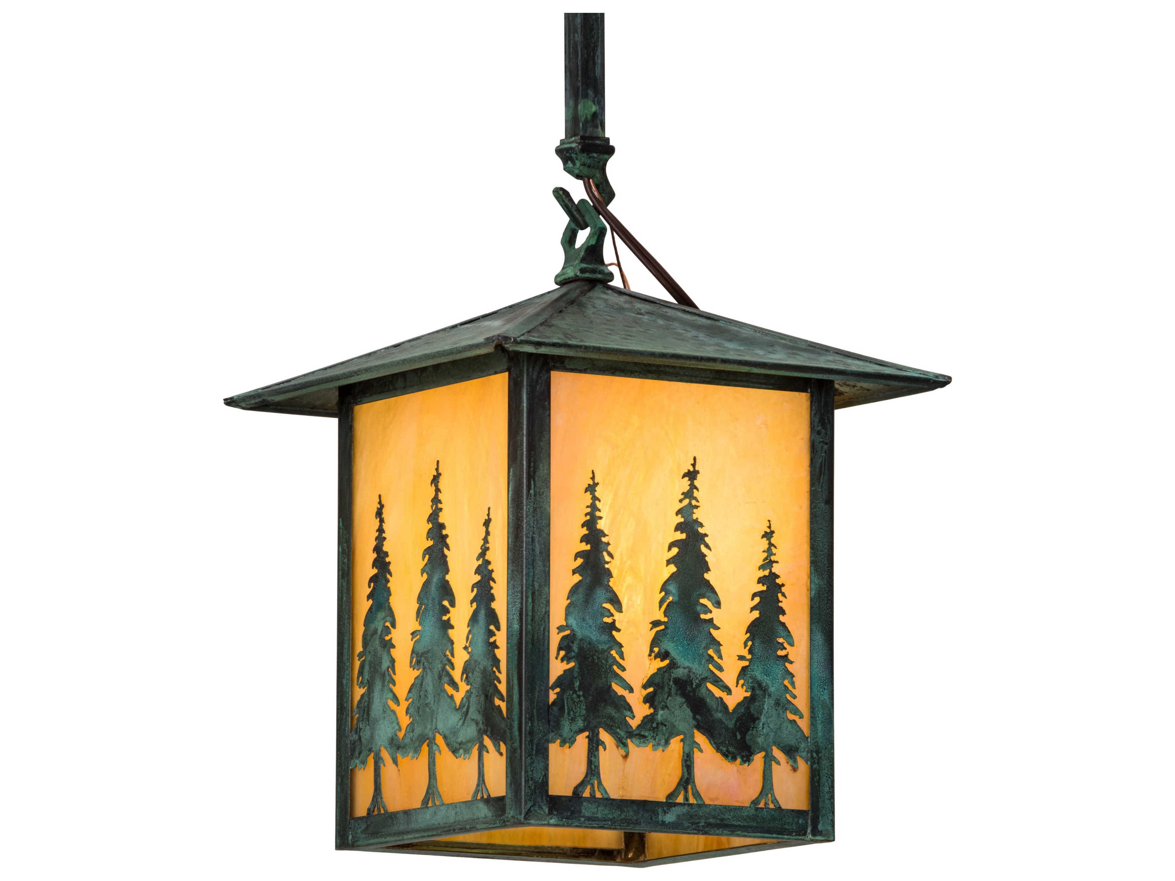 Meyda 1-Light Green Glass Pendant