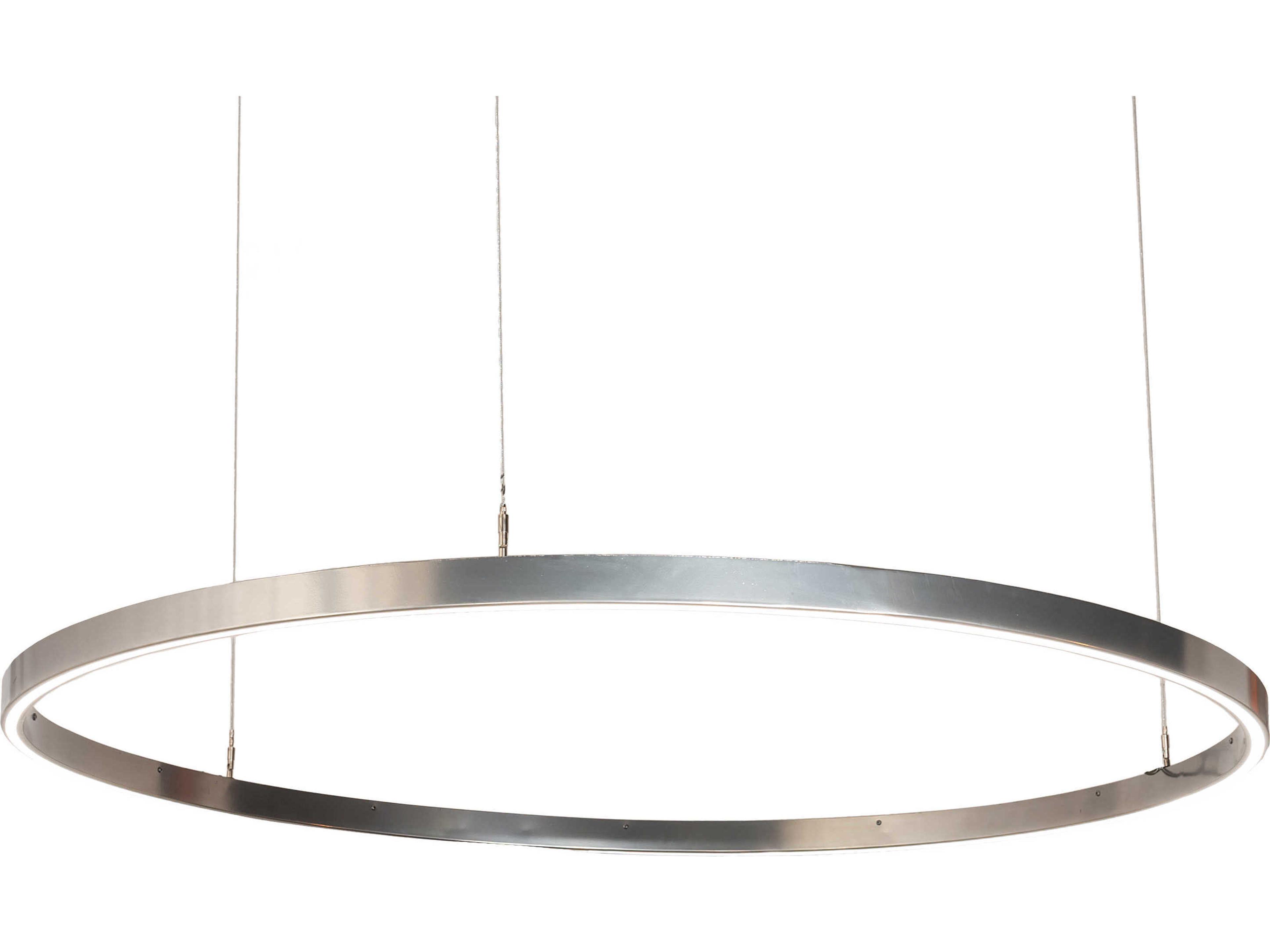 Meyda Anillo Strip Chrome LED Round Pendant