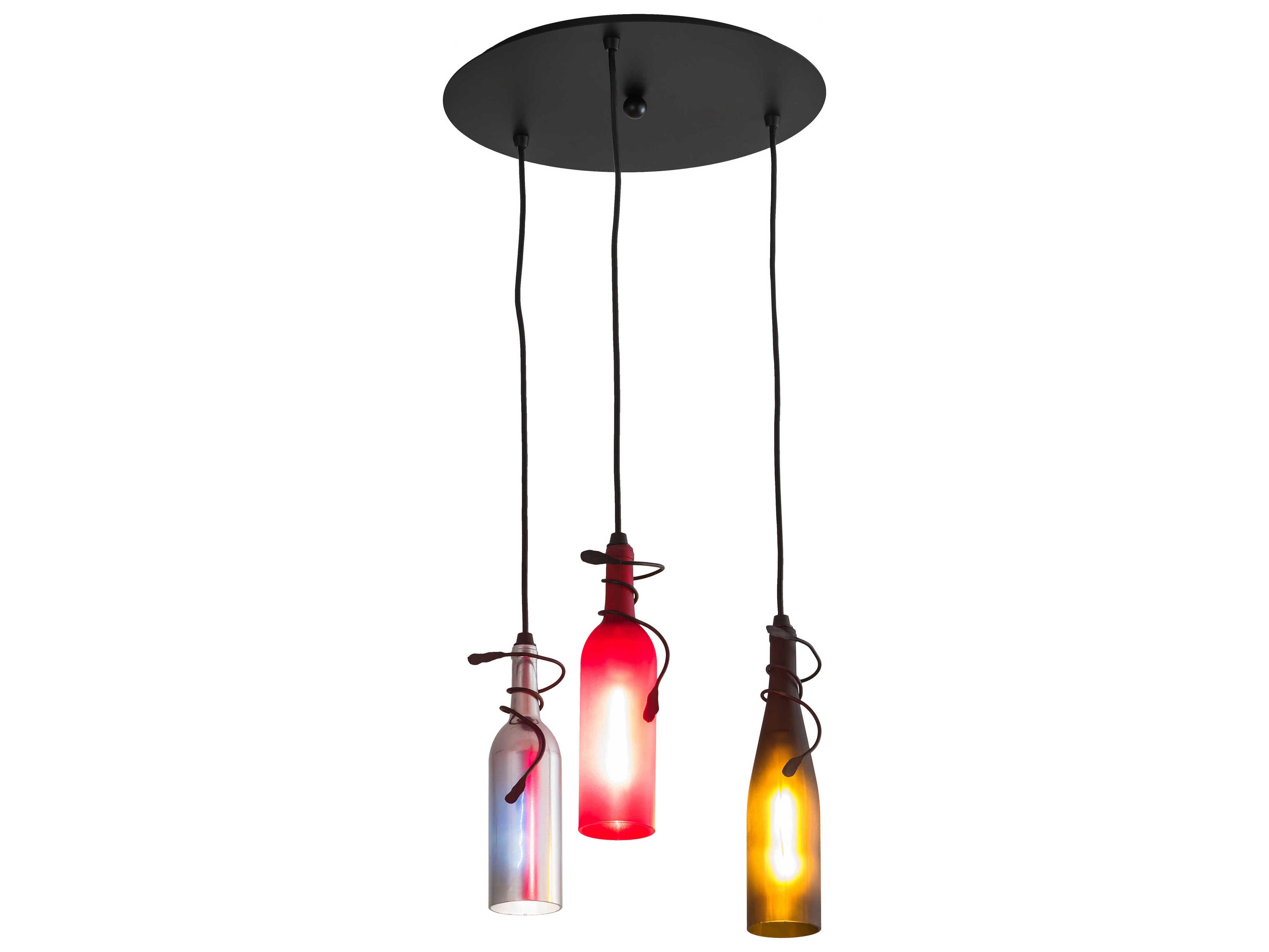 Meyda Tuscan Vineyard 3-Light Blue Pendant