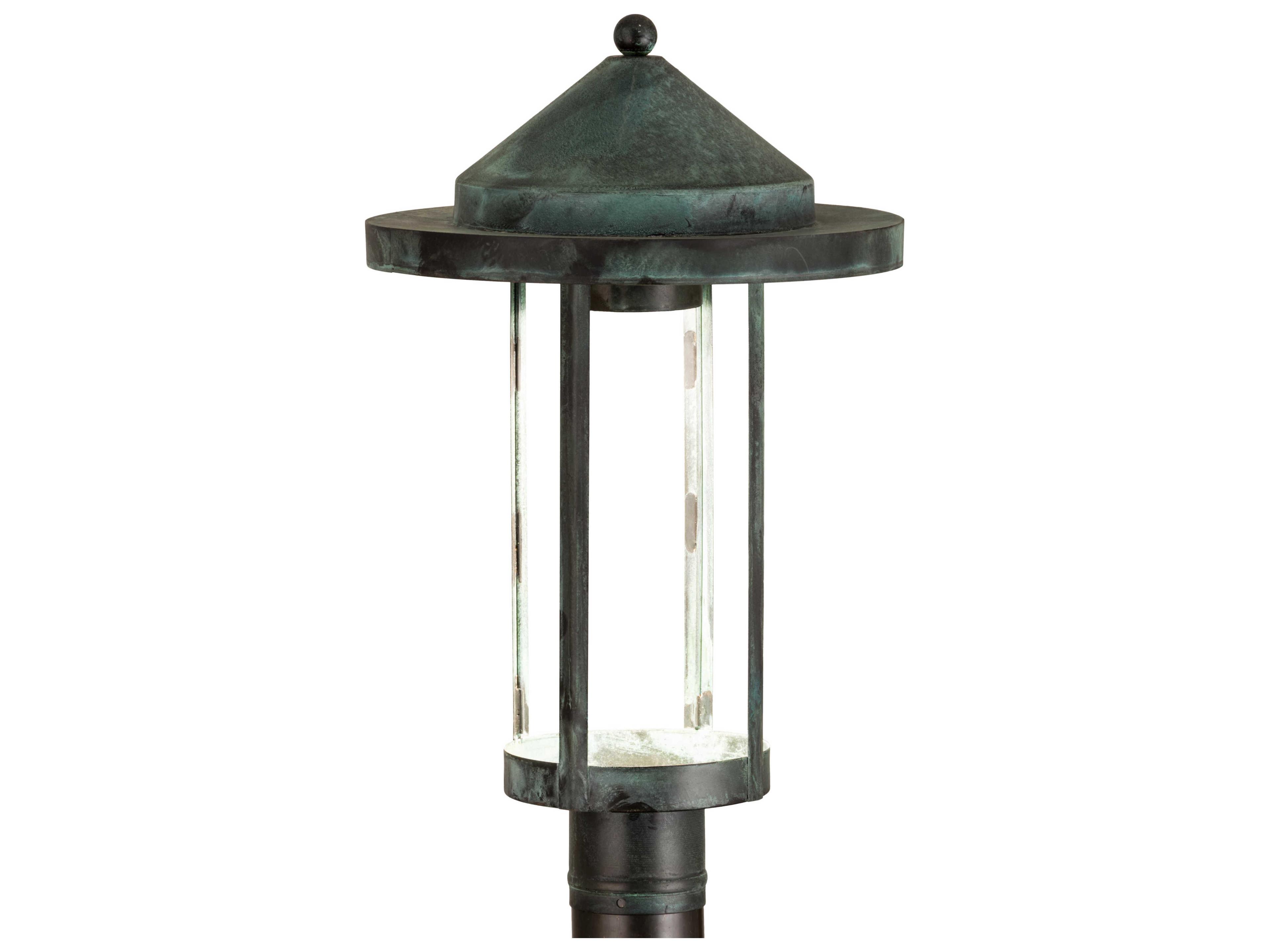 Glass Outdoor Post Light