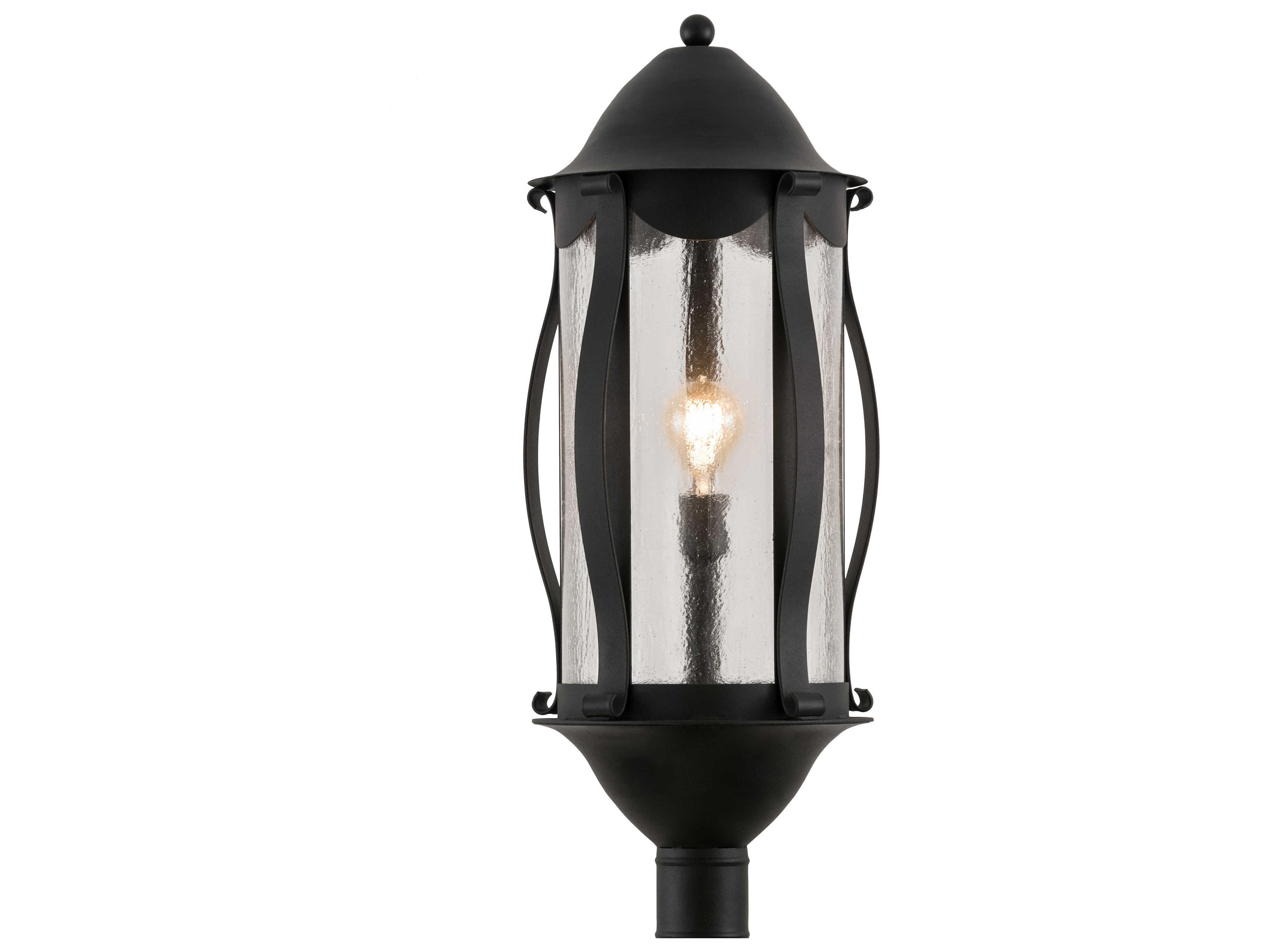 Glass Outdoor Post Light