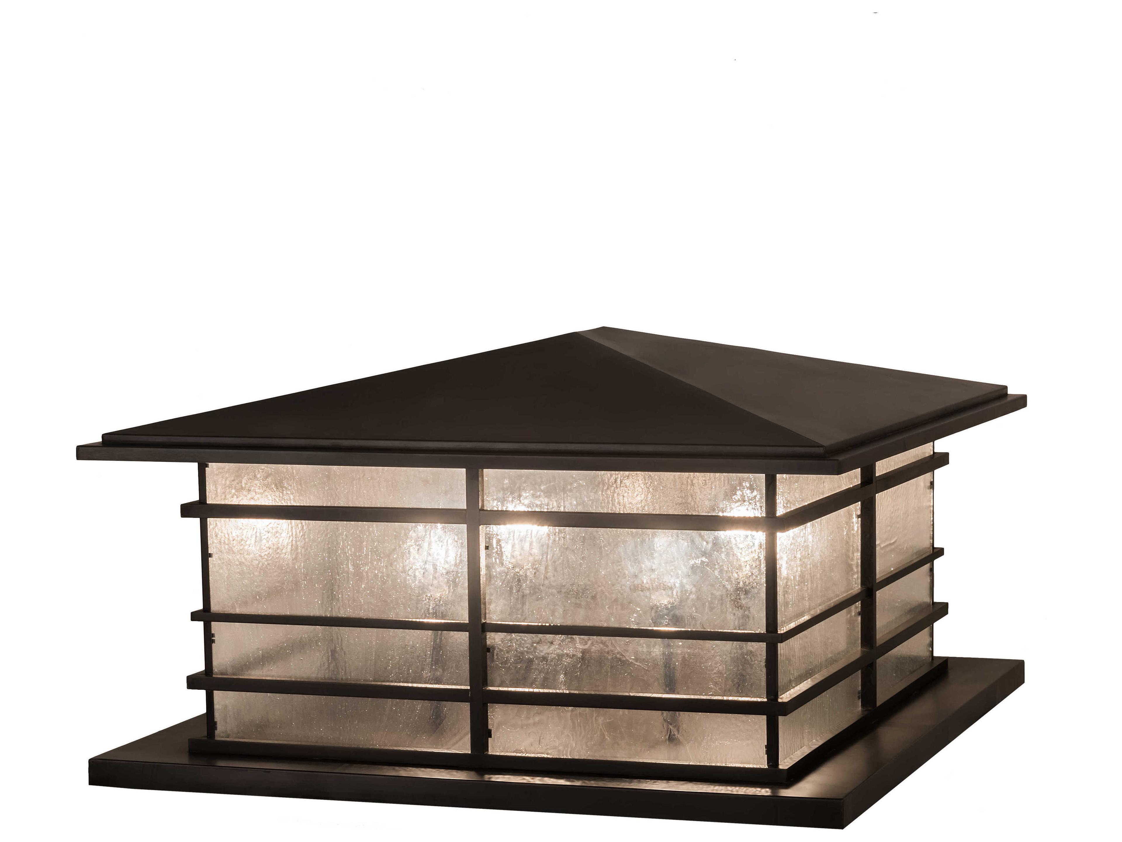 Glass Outdoor Post Light