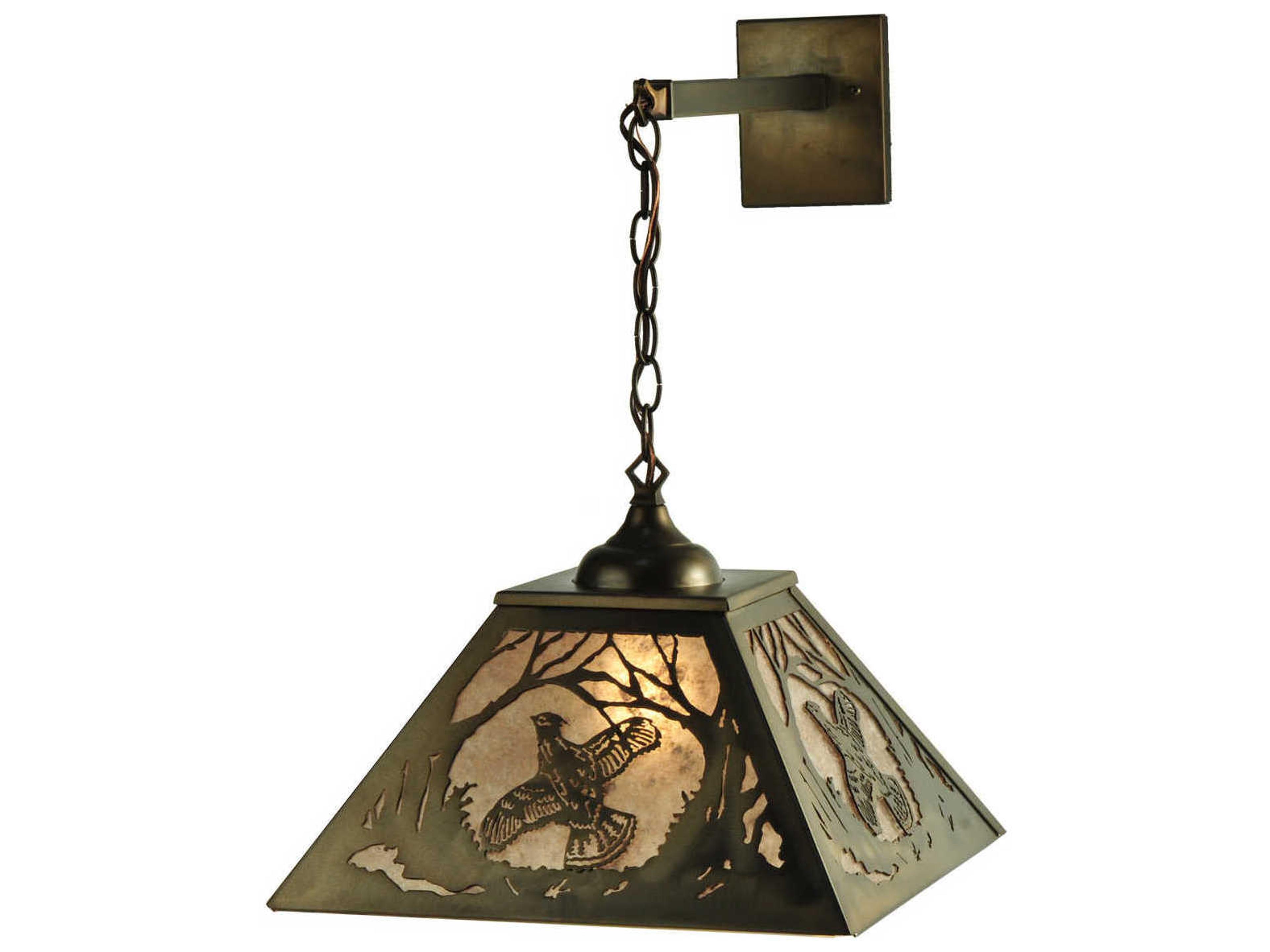 Meyda Prairie 1-Light Copper Wall Sconce