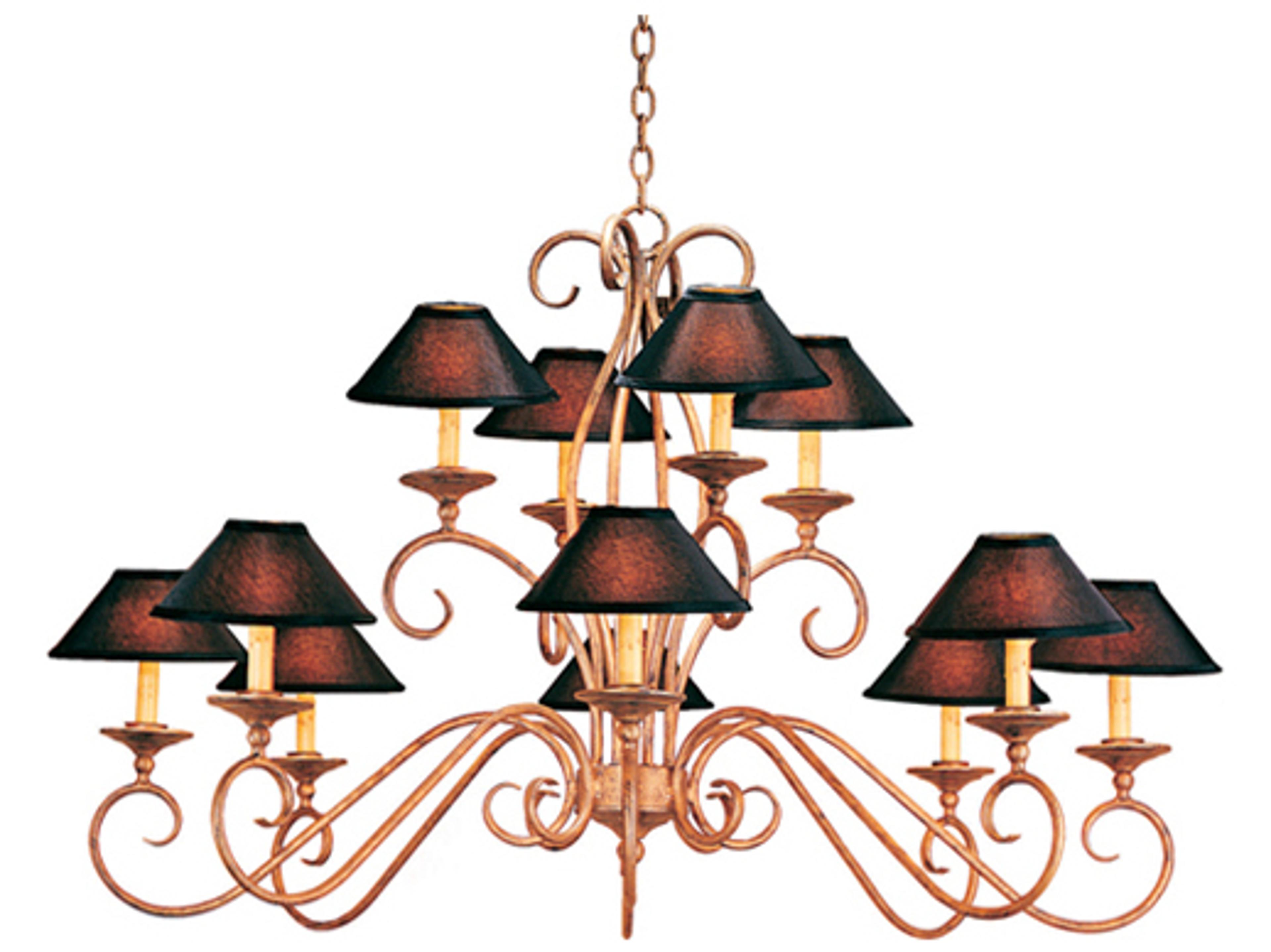 Meyda Quinton 12-Light Cortez Gold Empire Chandelier
