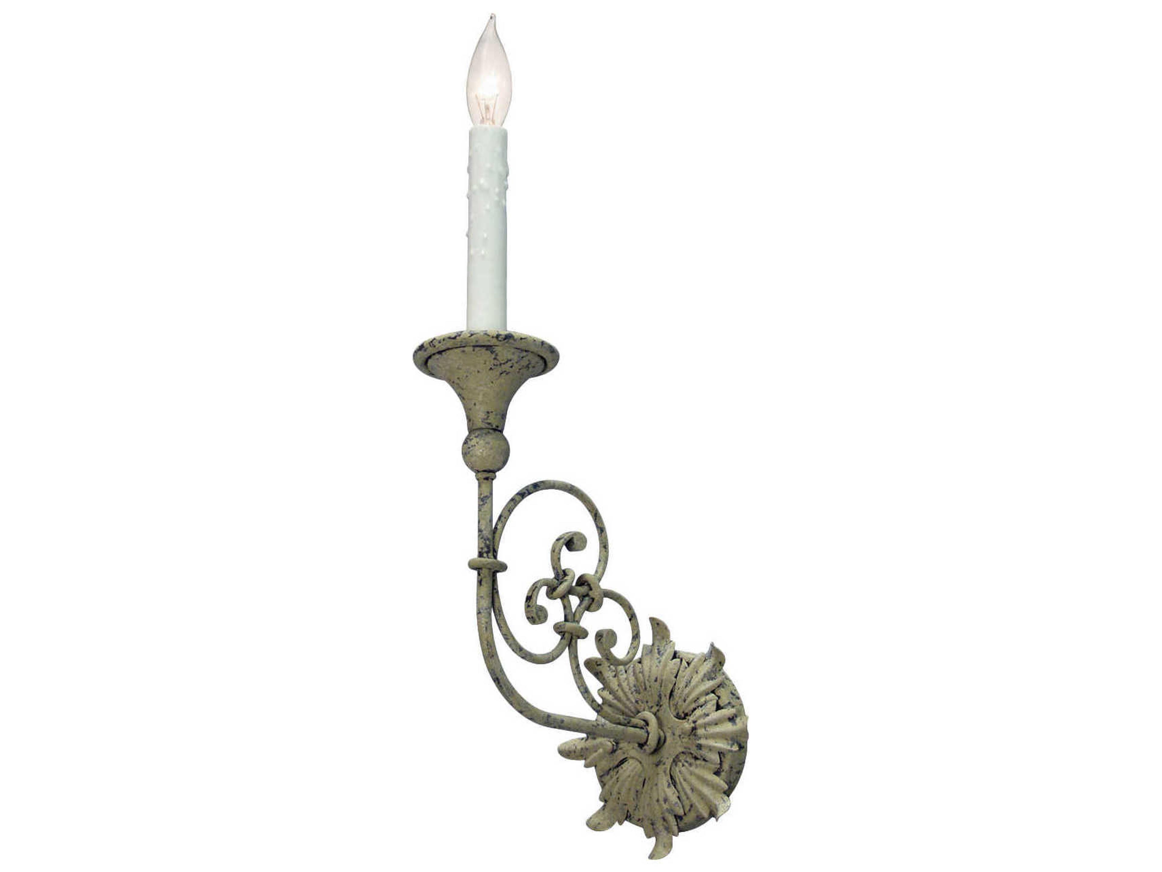 Meyda Rachelle 1-Light Gray Wall Sconce