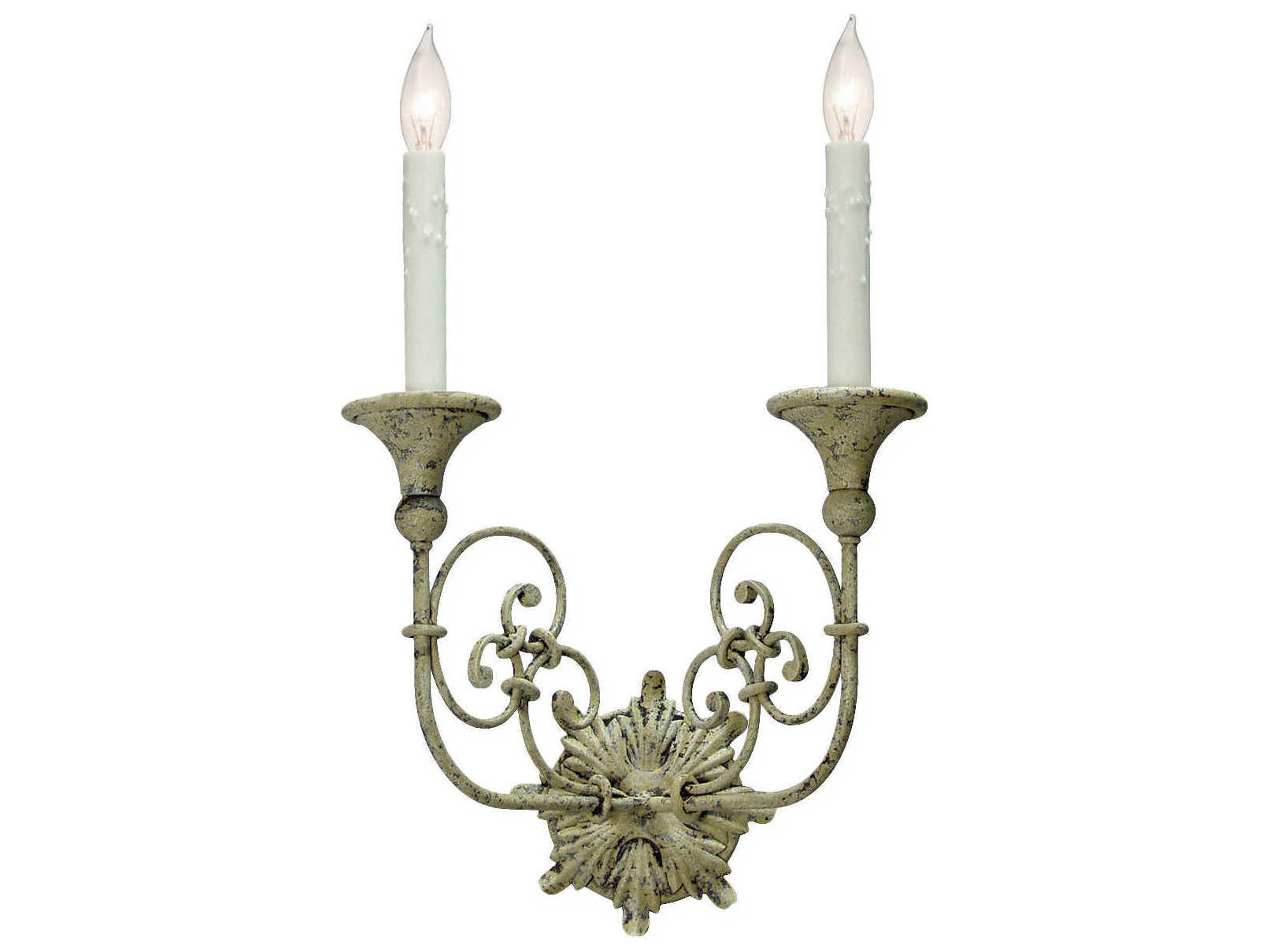 Meyda Rachelle 2-Light Gray Wall Sconce