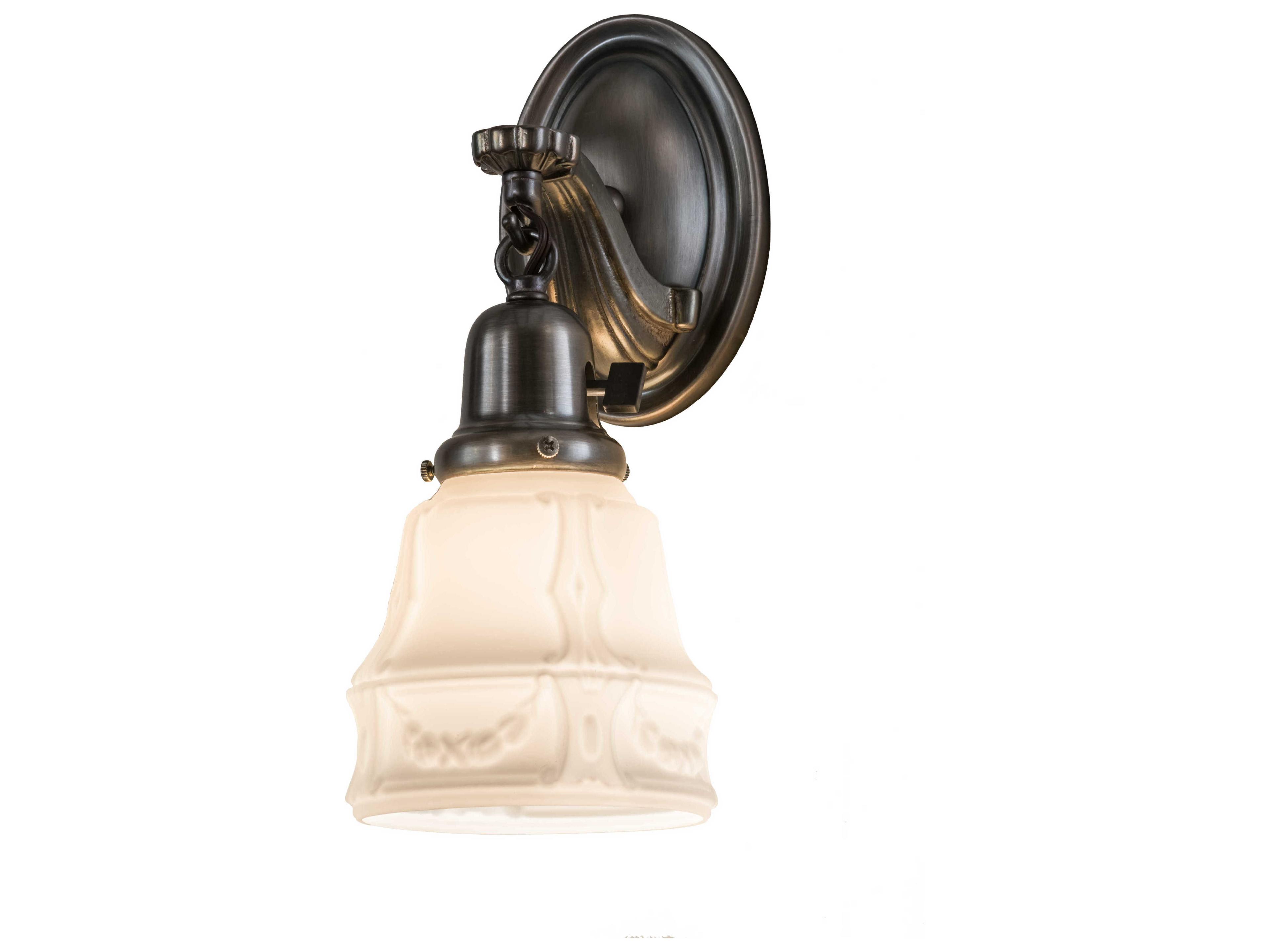 Meyda Revival Garland 1-Light Acid Washed White Wall Sconce