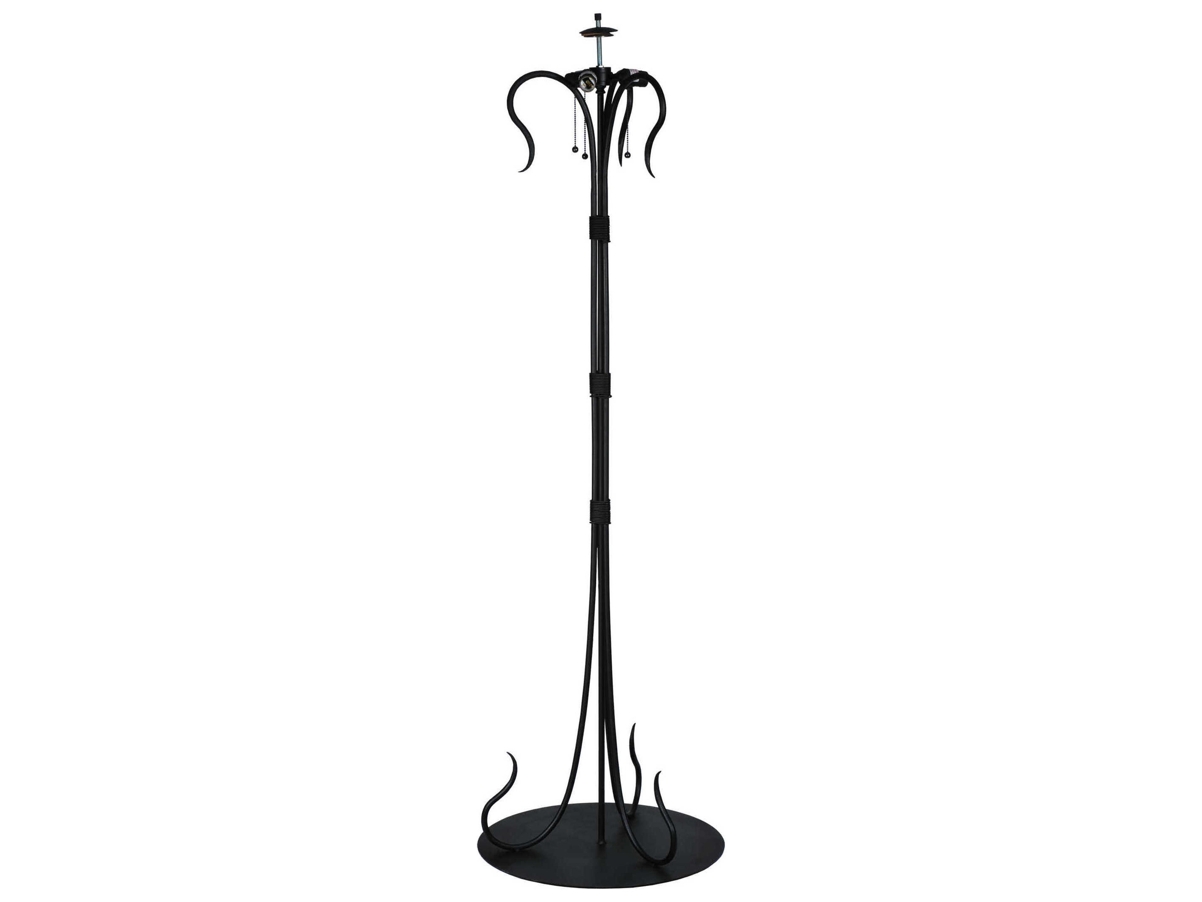 Meyda Wrought Iron Serpentine Floor Lamp Base