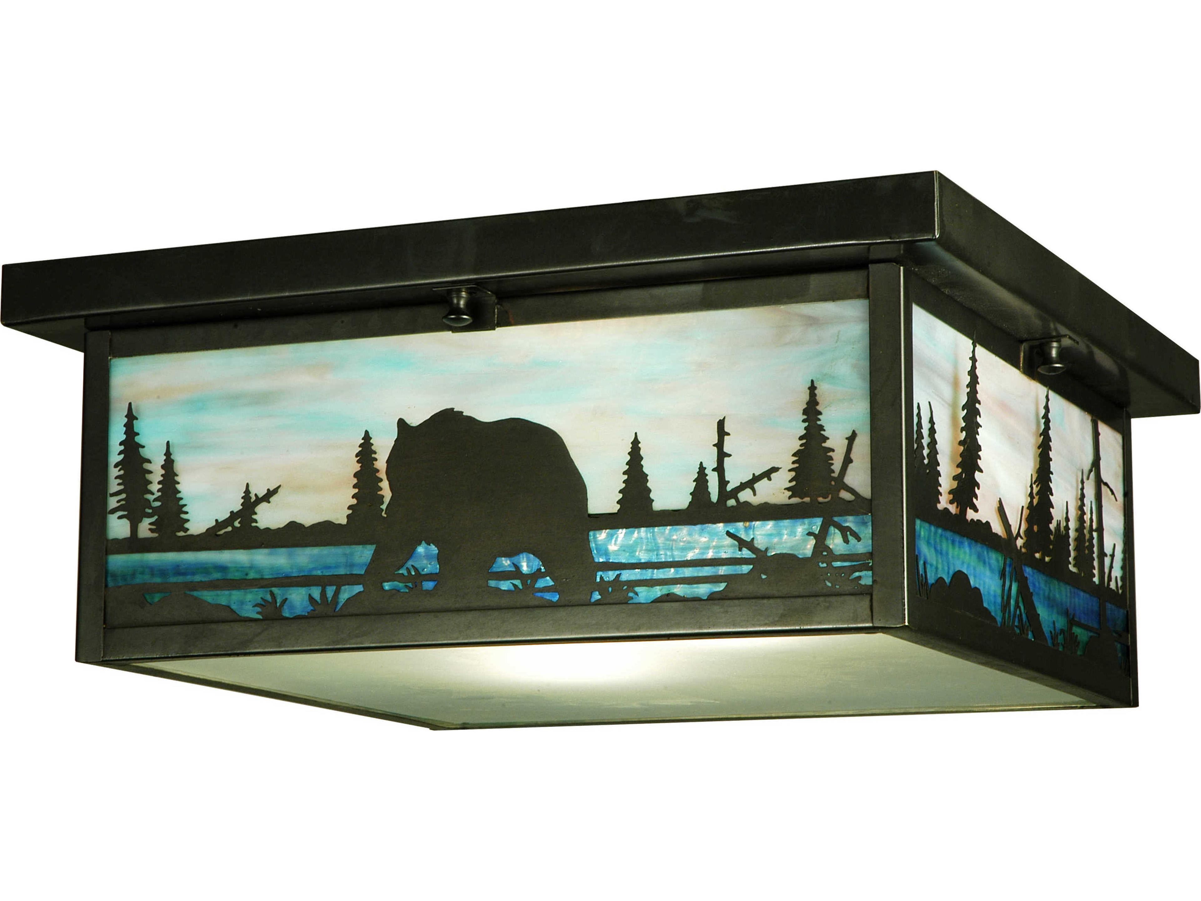 Meyda Bear Creek 2-light Flush Mount Light