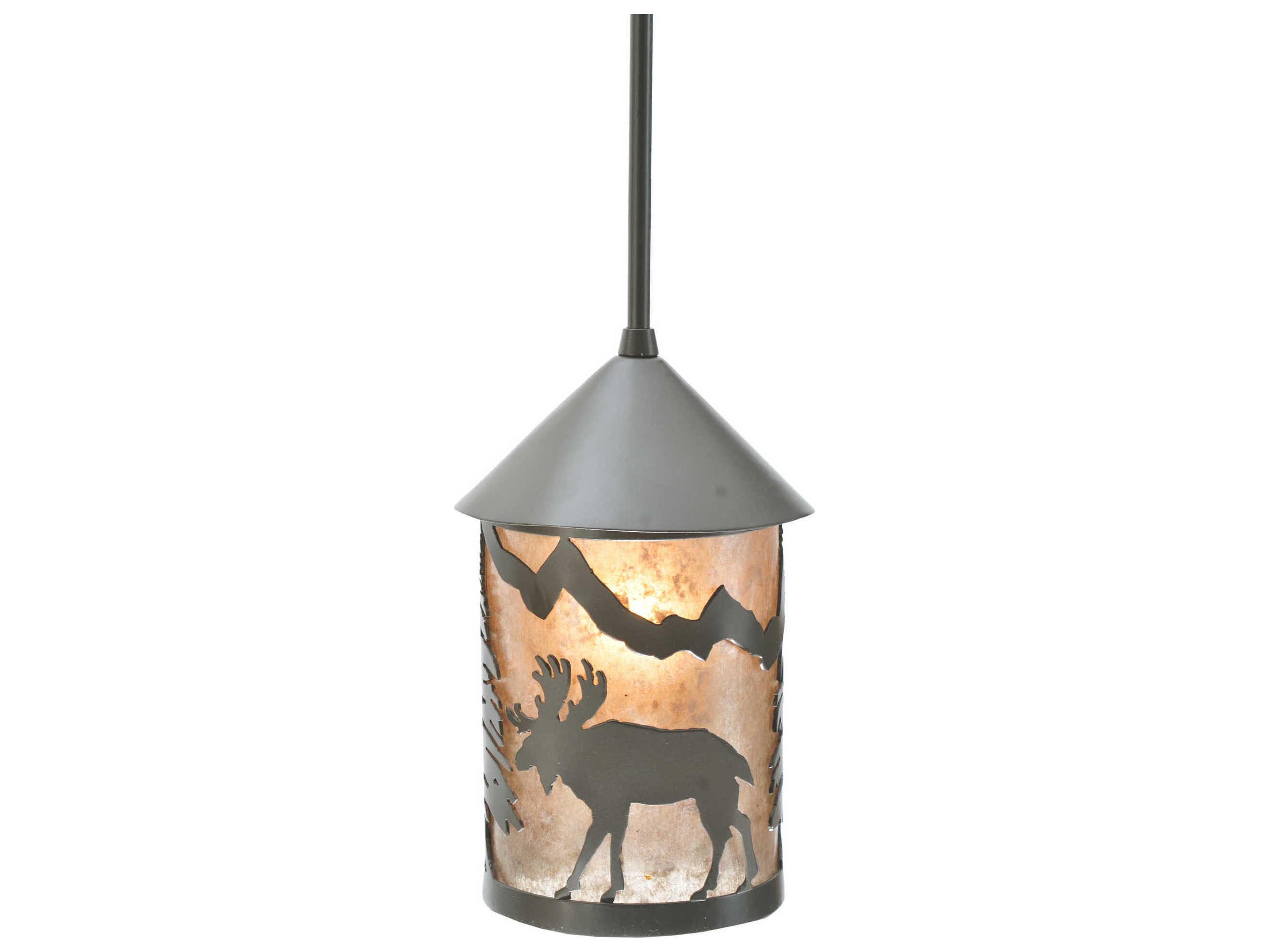 Lone Moose Outdoor Hanging Light