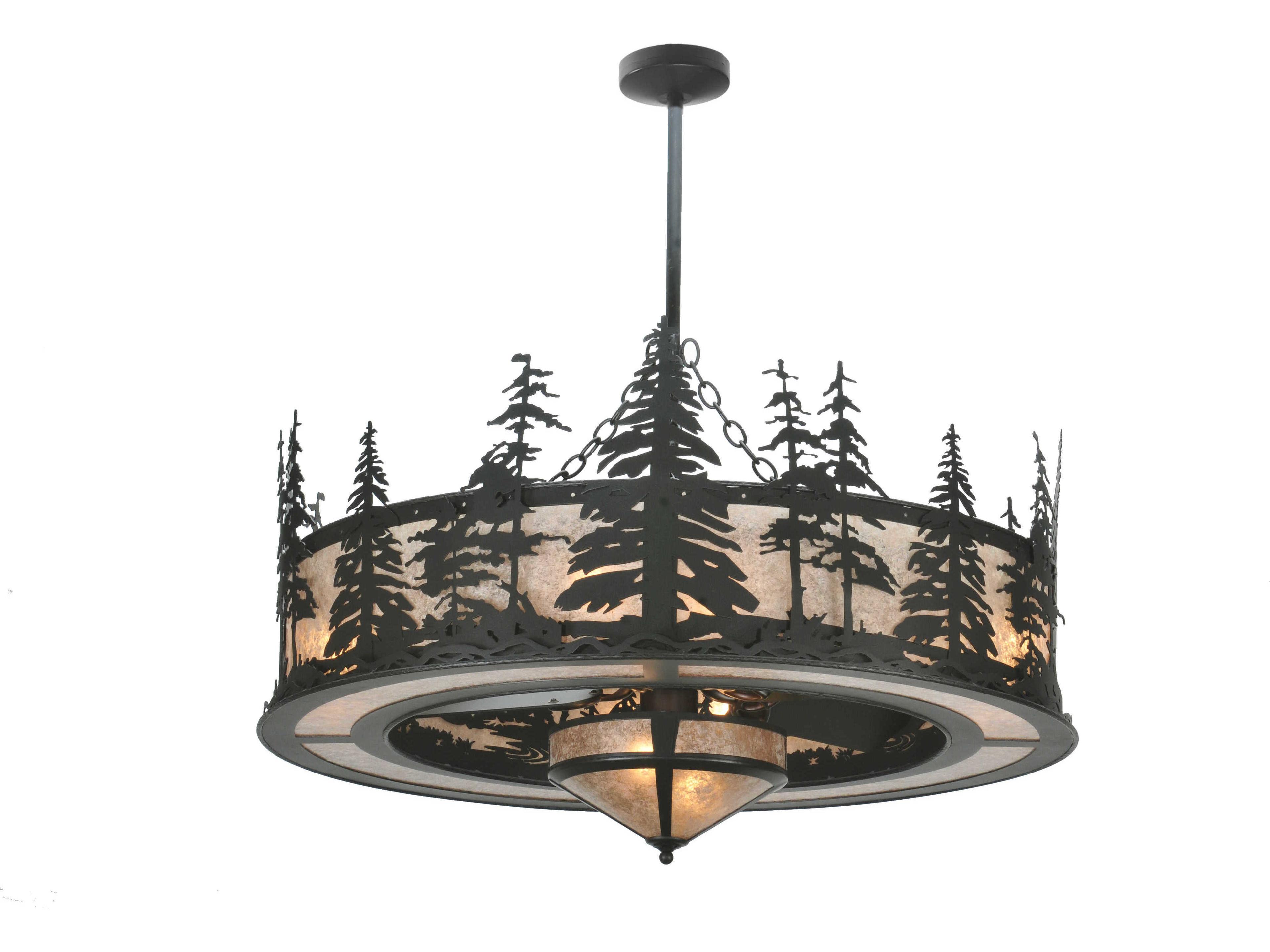 Meyda Tall Pines with Fan Light 10 - Light Chandel-Air