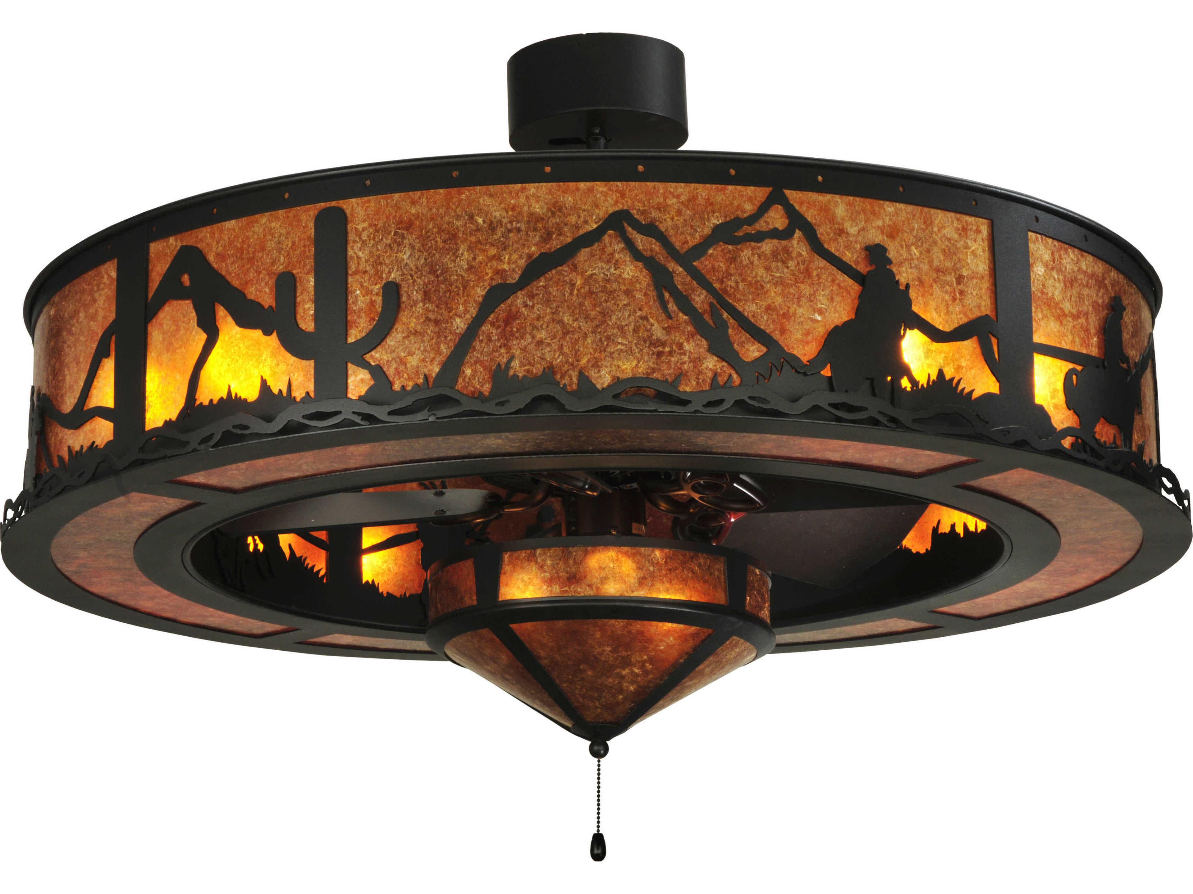 Meyda Duke 11-Light Chandel-Air with Fan Light