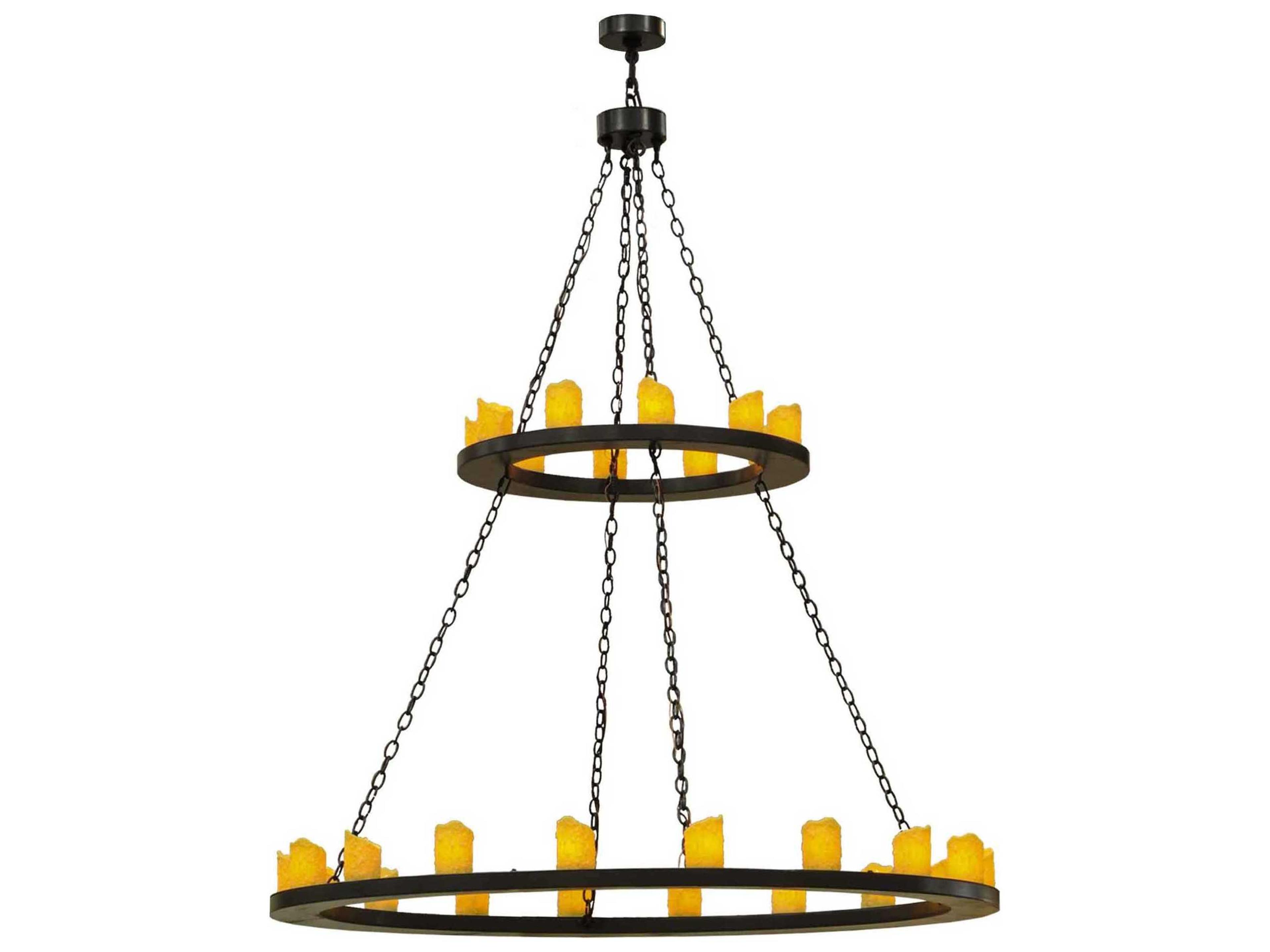 Meyda Loxley 2 Tier 28-Light 60" Grand Chandelier
