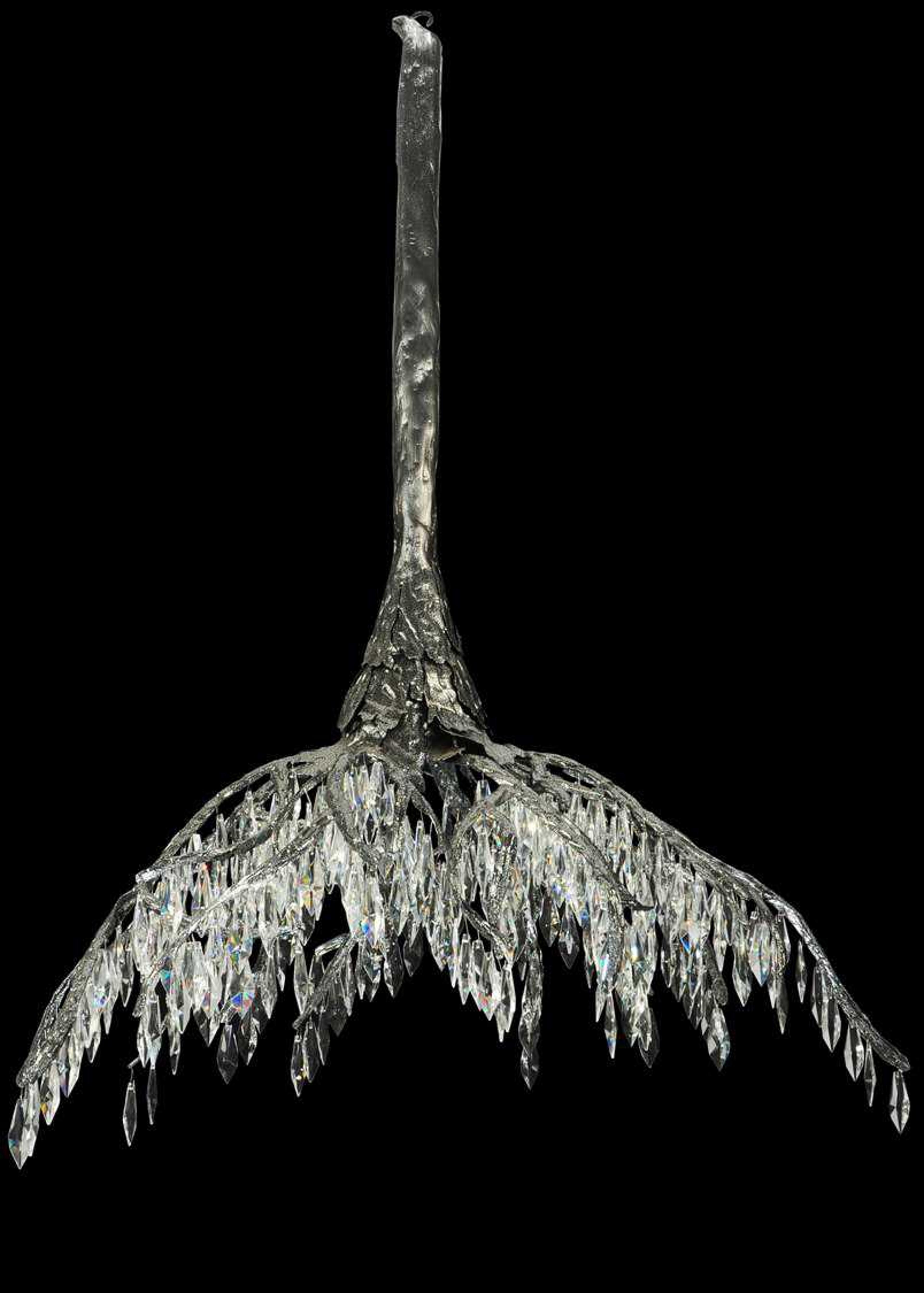 Meyda Rustic 2-Light Clear Crystal LED Chandelier