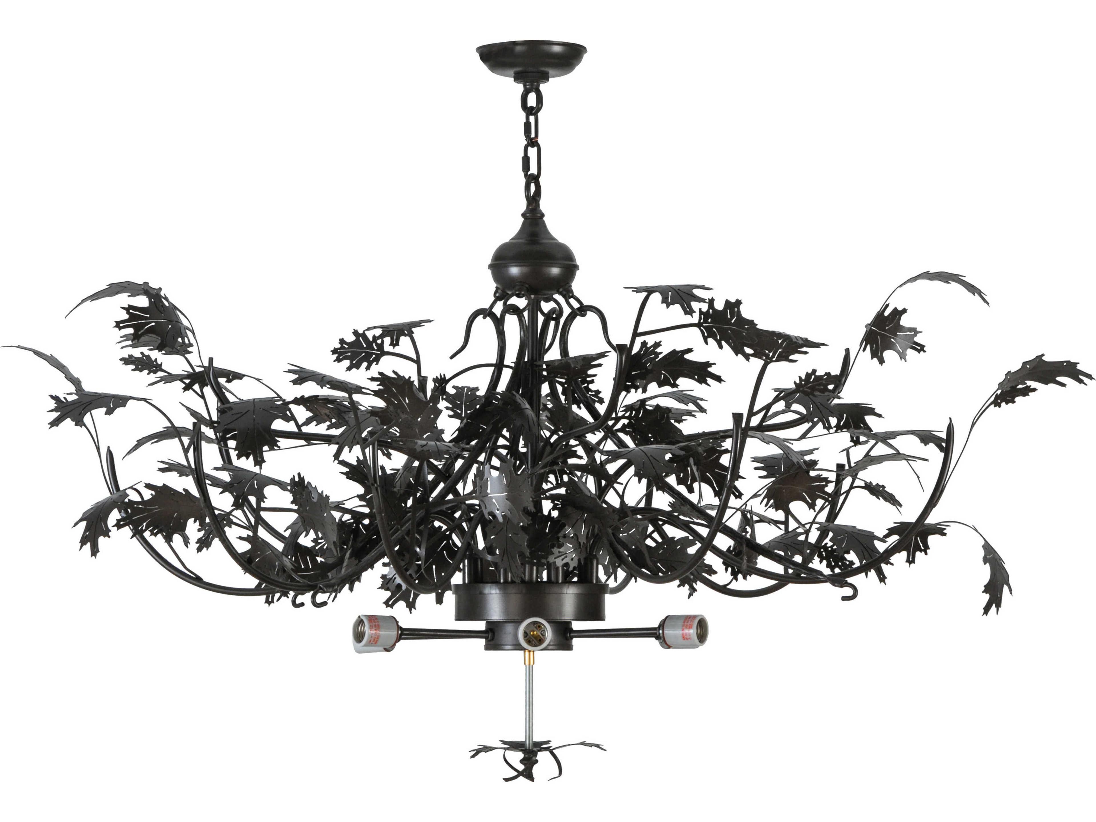 Meyda Greenbriar Oak Timeless Bronze Inverted Hanger