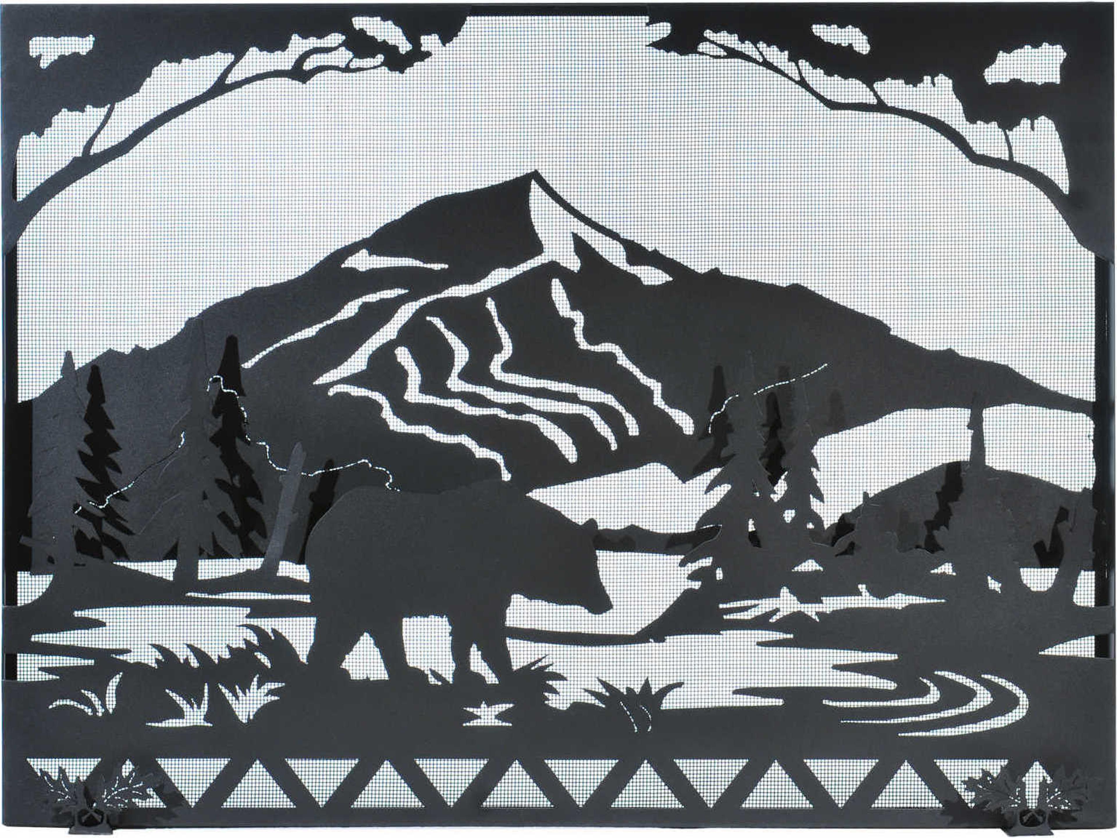 Meyda Bear Creek Fireplace Screen