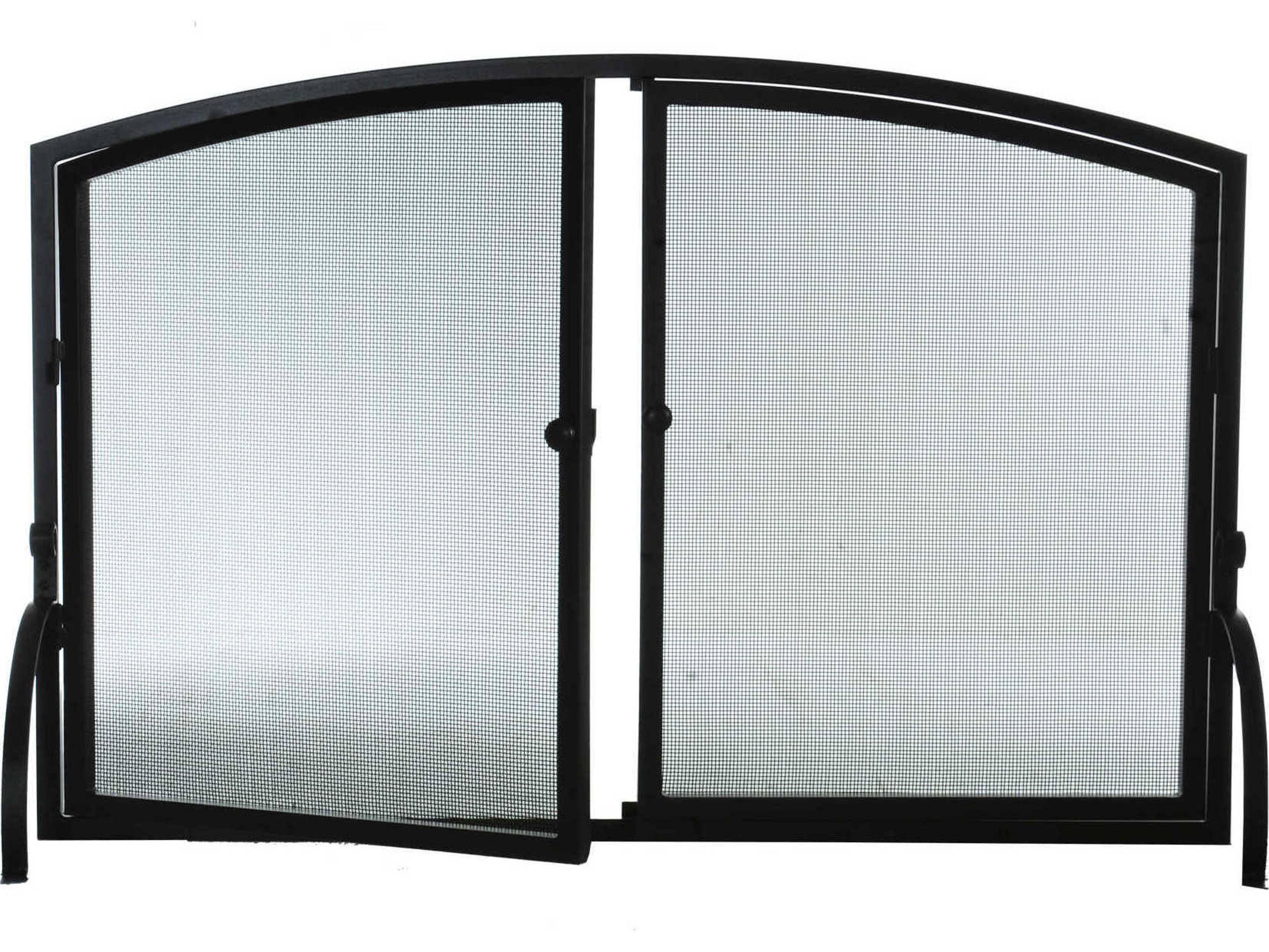 Meyda Simple Operable Door Arched Fireplace Screen