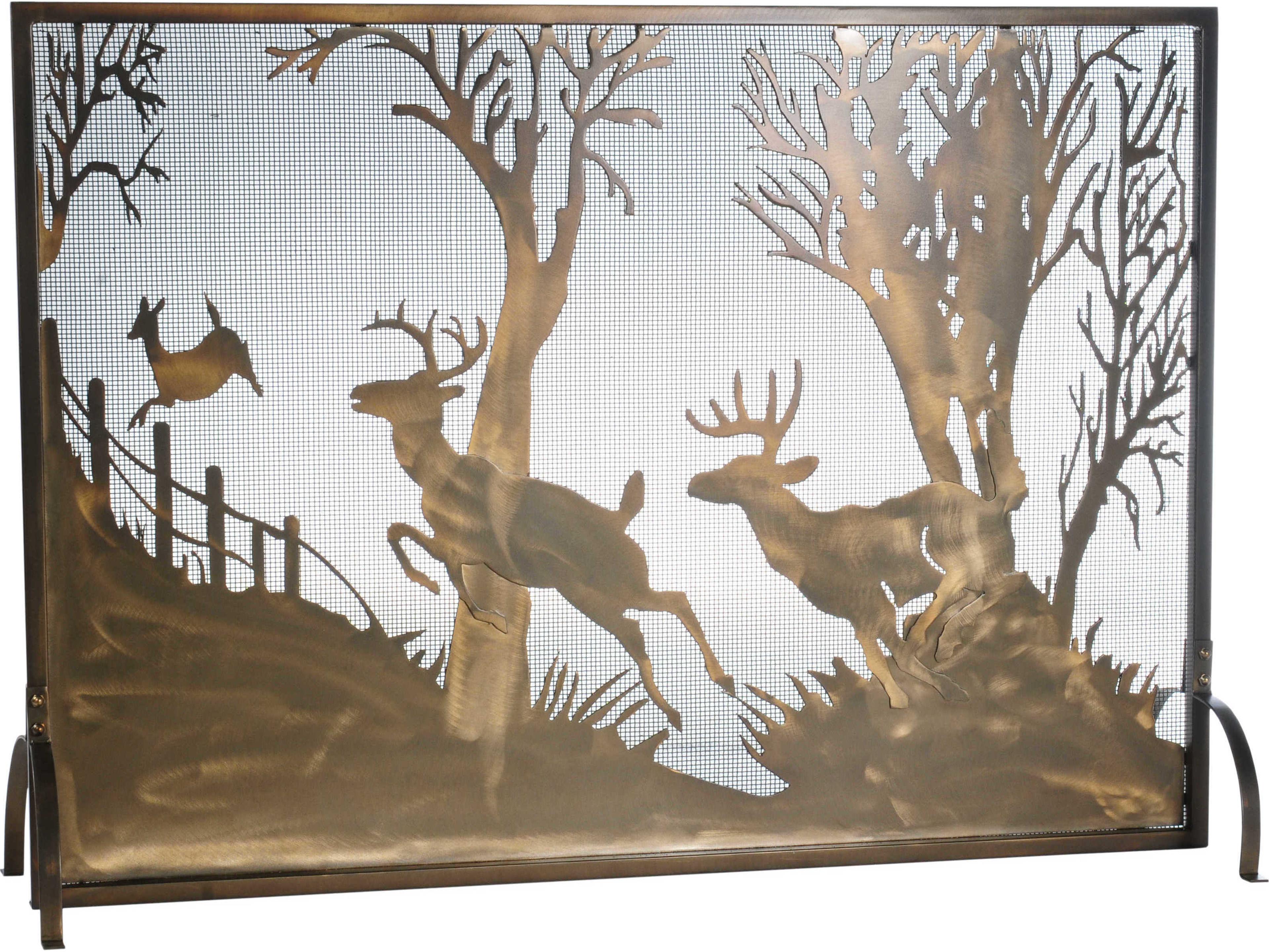 Meyda Deer On The Loose Fireplace Screen