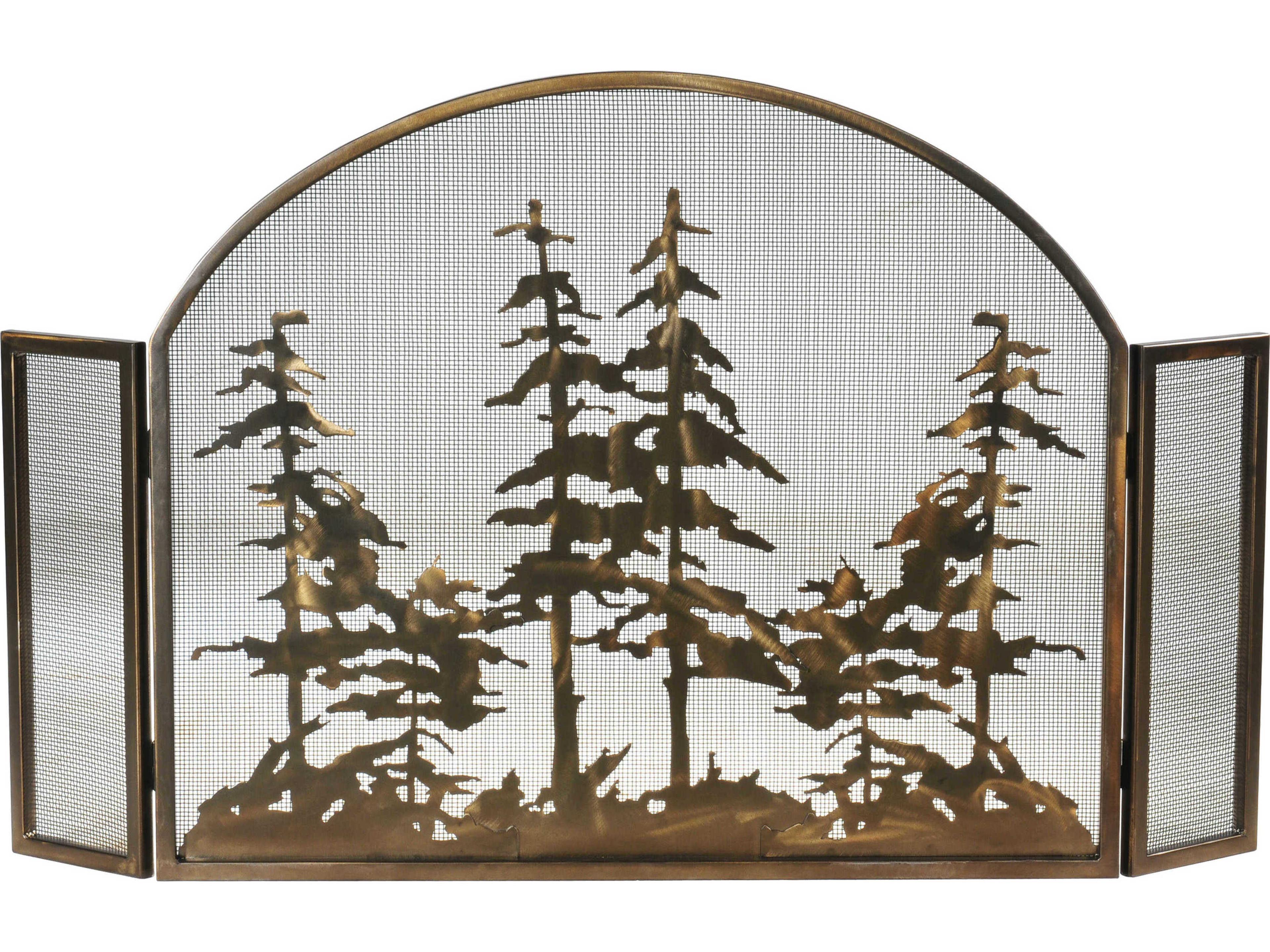 Meyda Tall Pines Arched Fireplace Screen