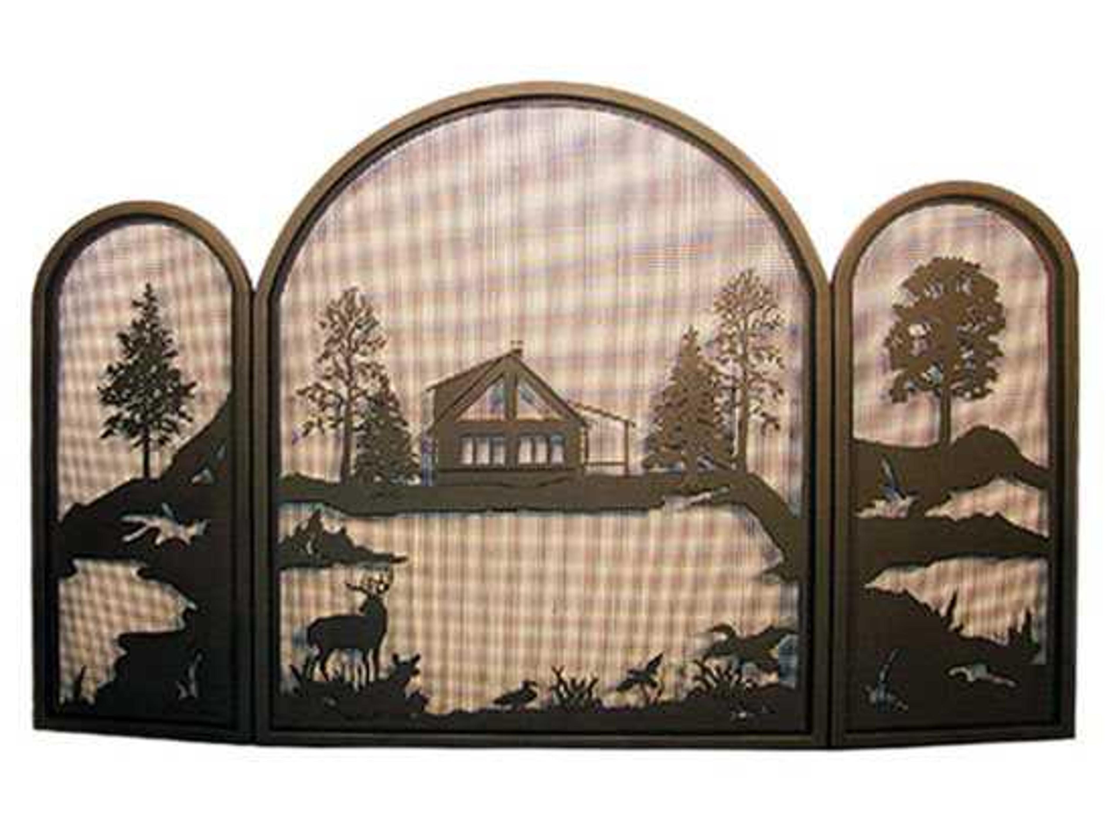 Meyda Quiet Pond Custom Folding Fireplace Screen