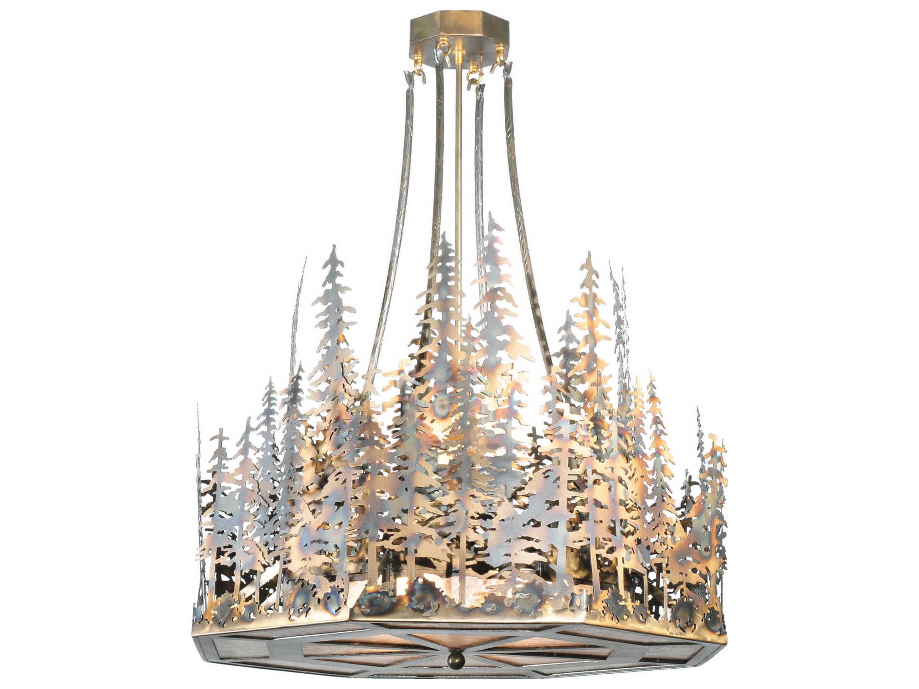 Meyda Rustic 4-Light Copper Pendant