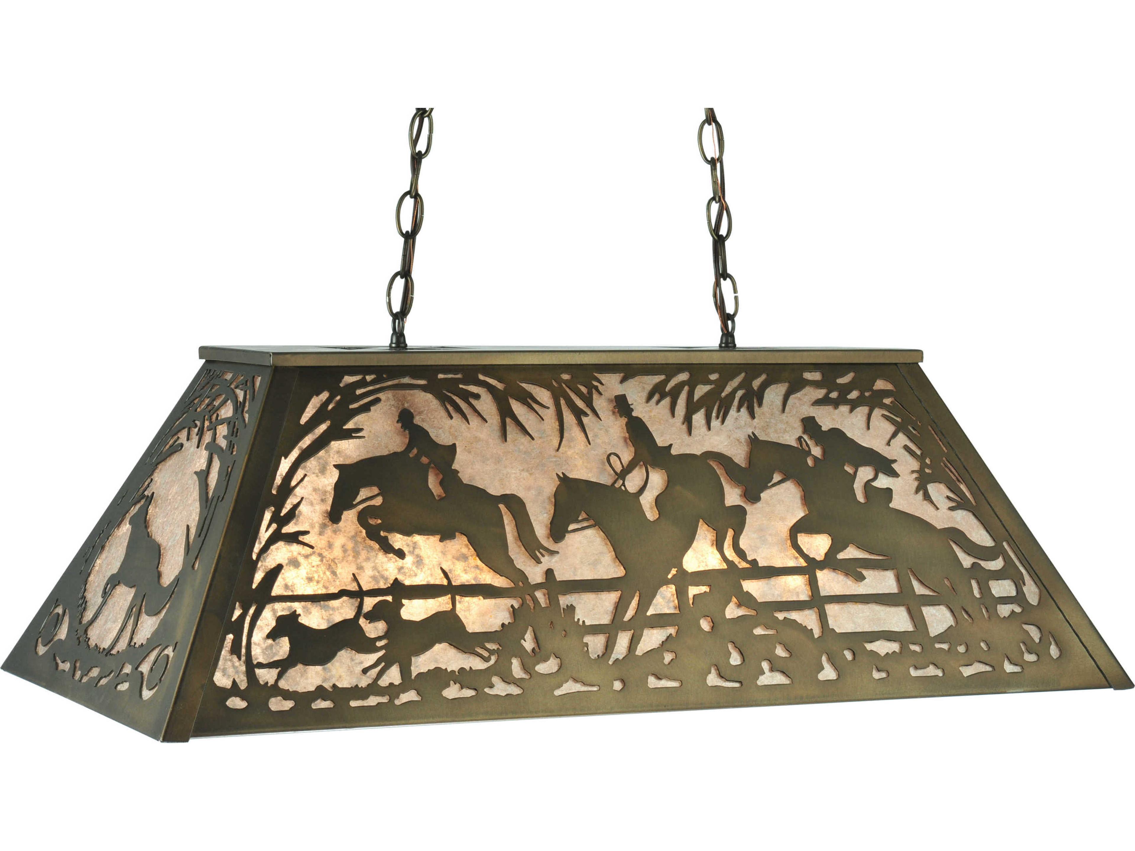 Meyda Rustic 6-Light Copper Geometric Pendant