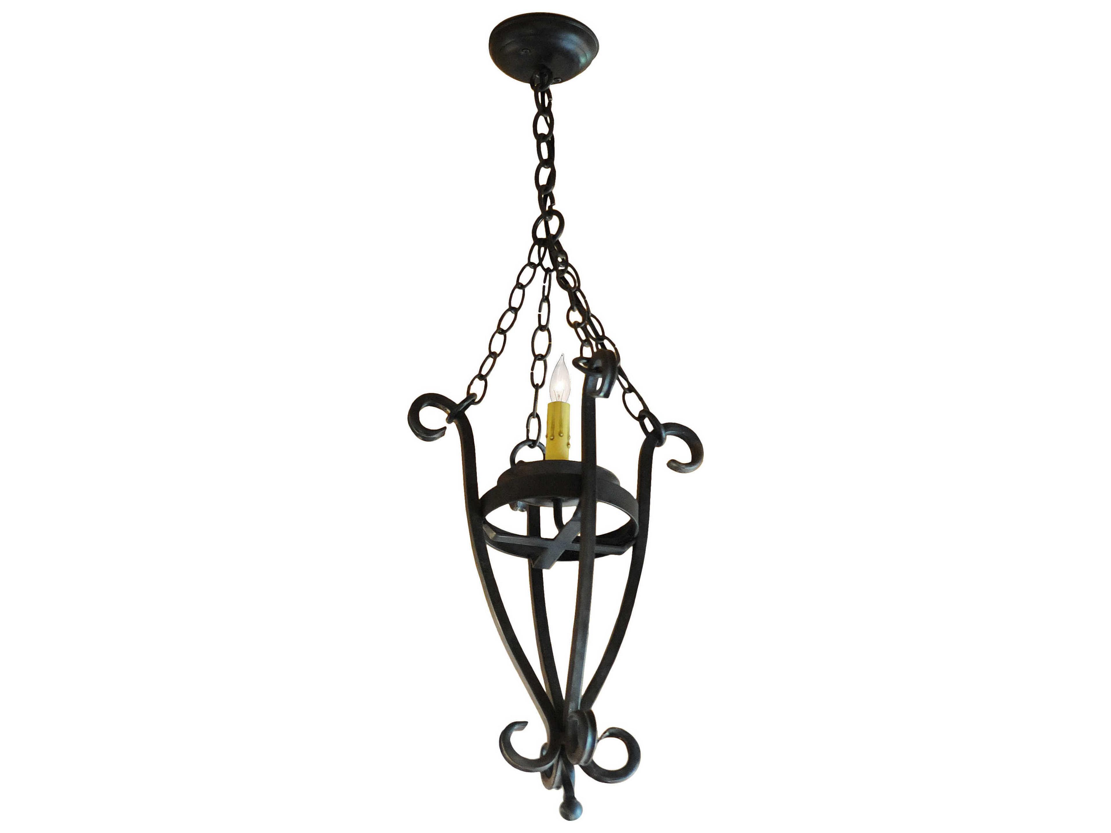 Meyda Costello 1-Light Black Pendant