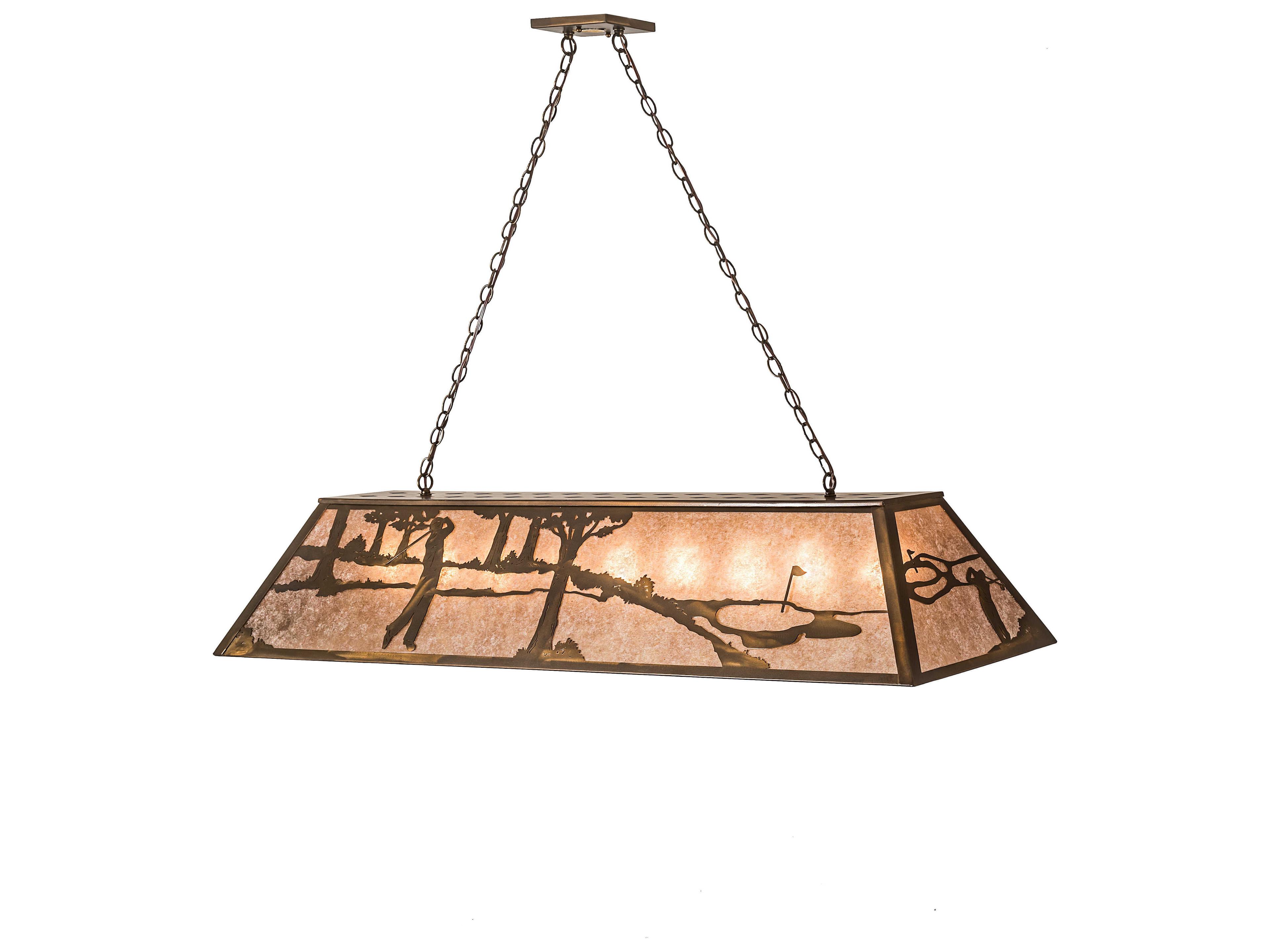 Meyda Rustic 9-Light Copper Geometric Pendant