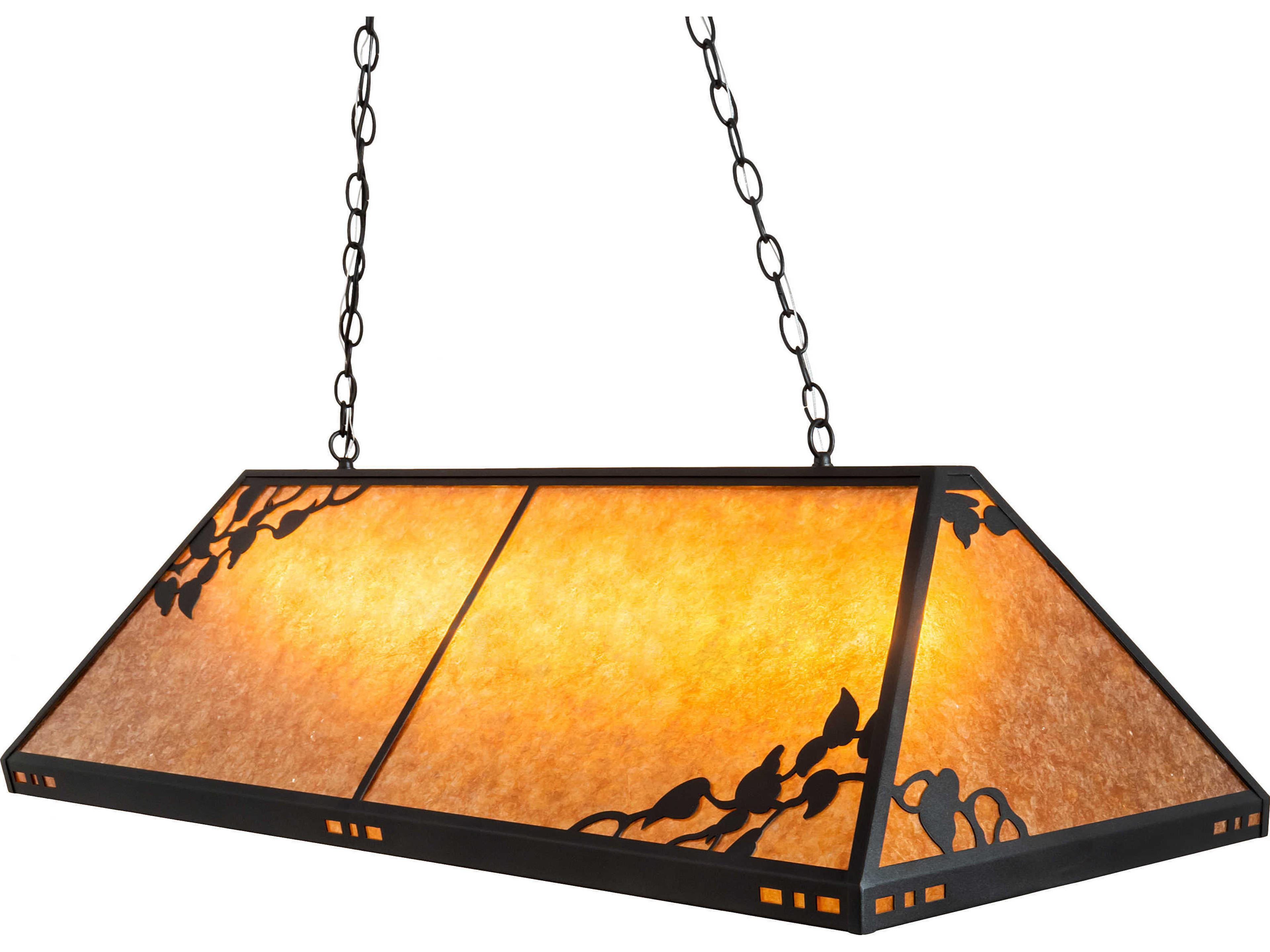 Meyda Rustic 8-Light Black Pendant