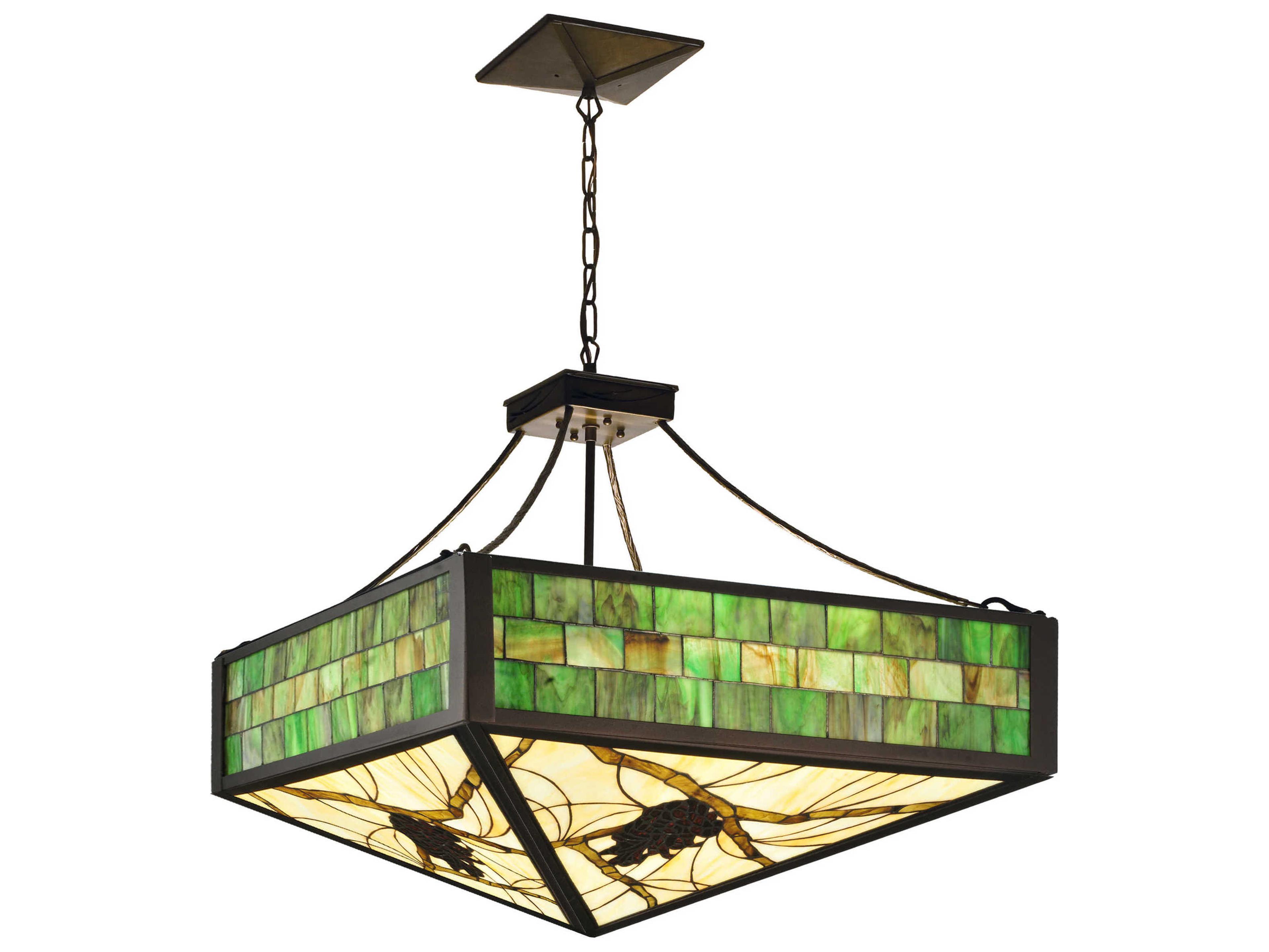 Meyda Inverted Pine Cone 4-light Pendant Light