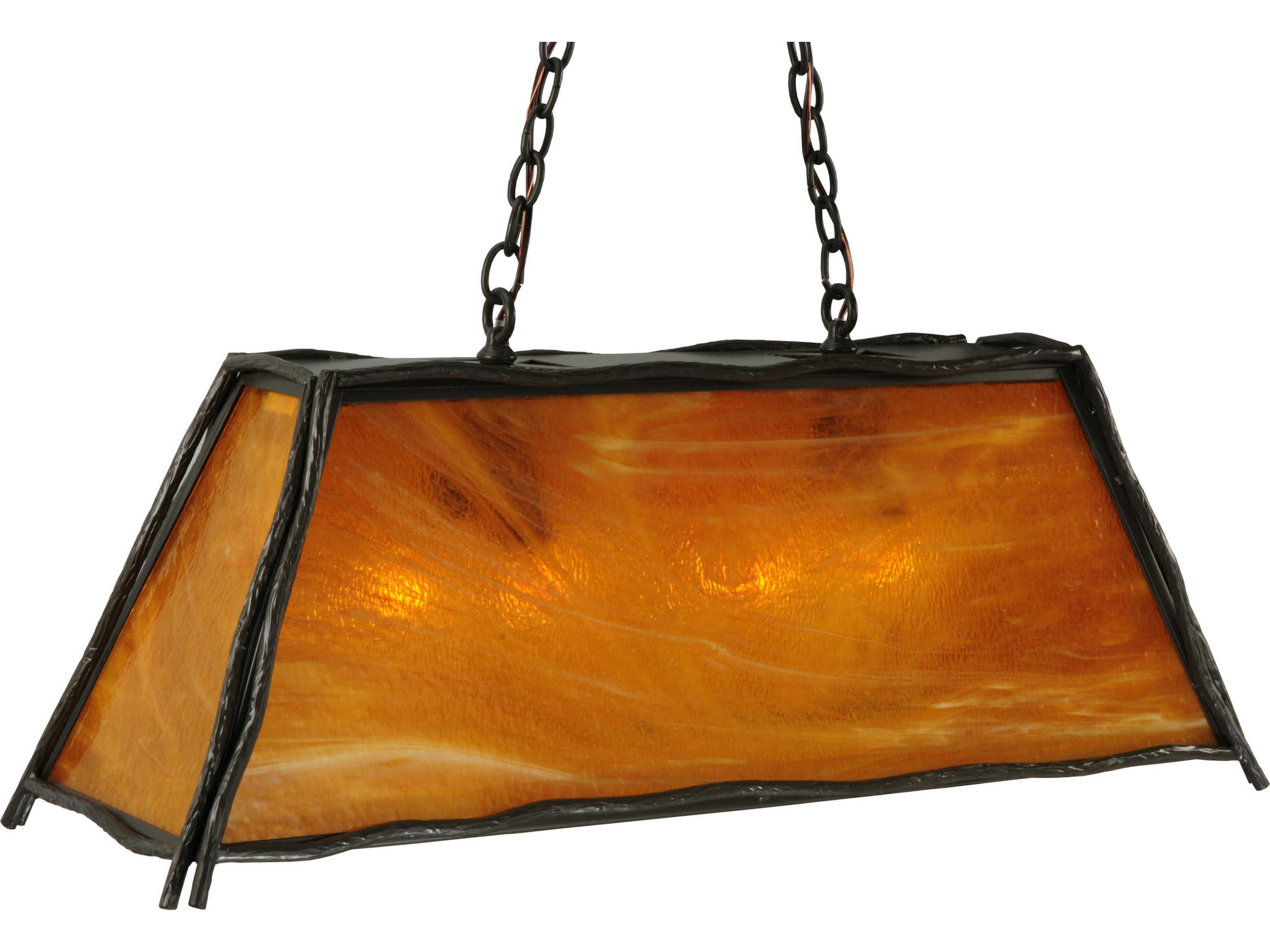 Meyda Rustic 4-Light Copper Pendant