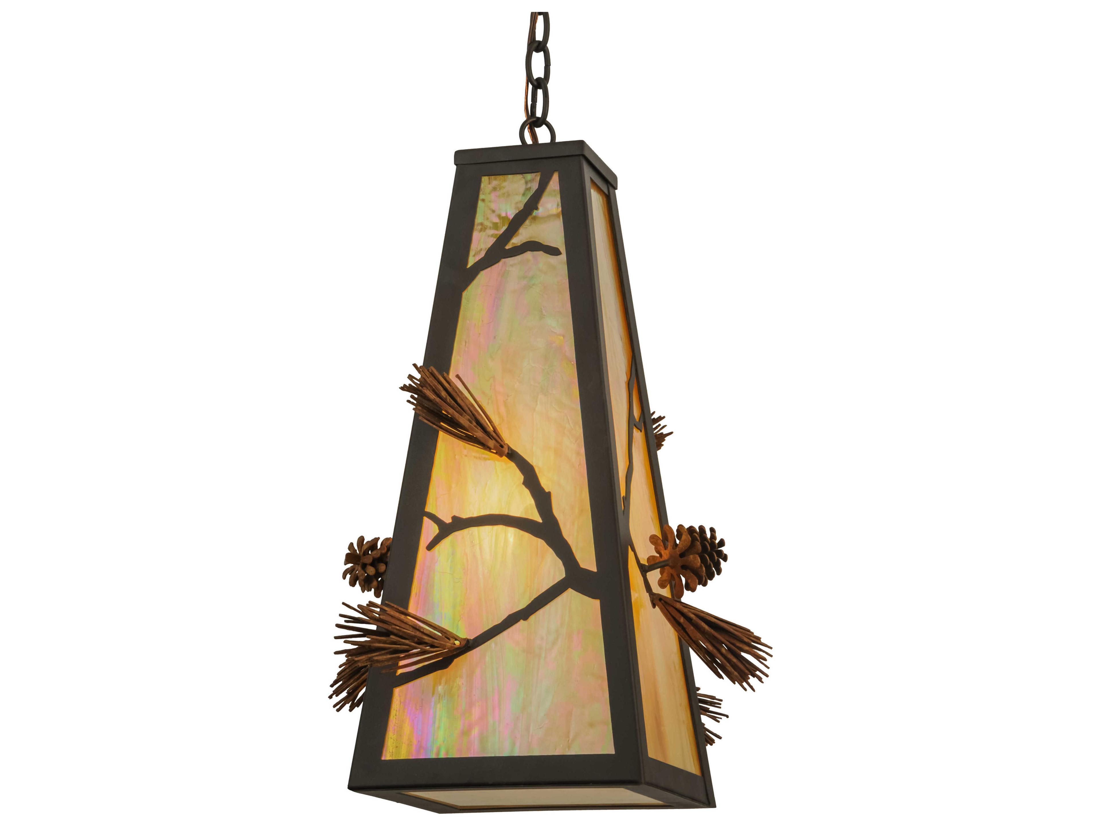 Meyda Rustic 1-Light Bronze Pendant