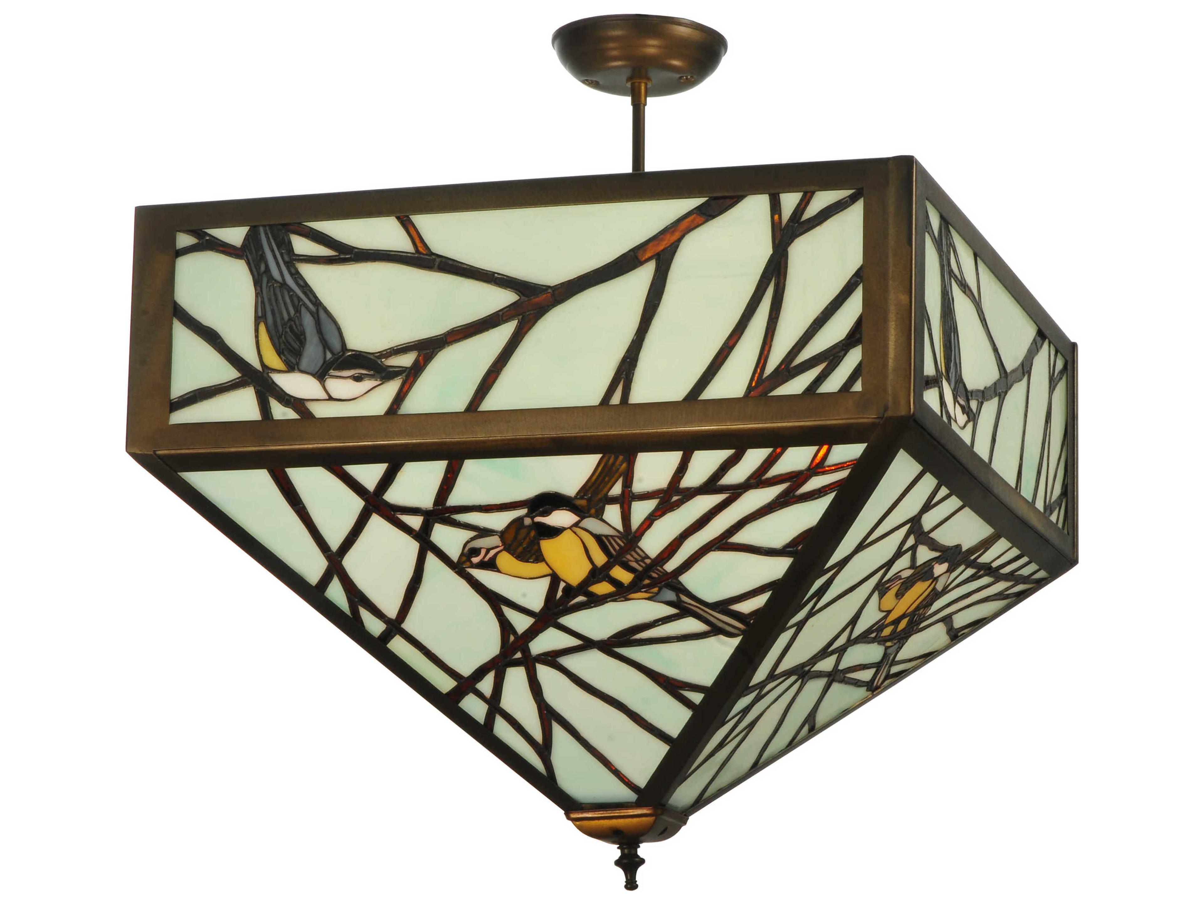 Meyda Backyard Friends 4-light Semi-Flush Mount Light