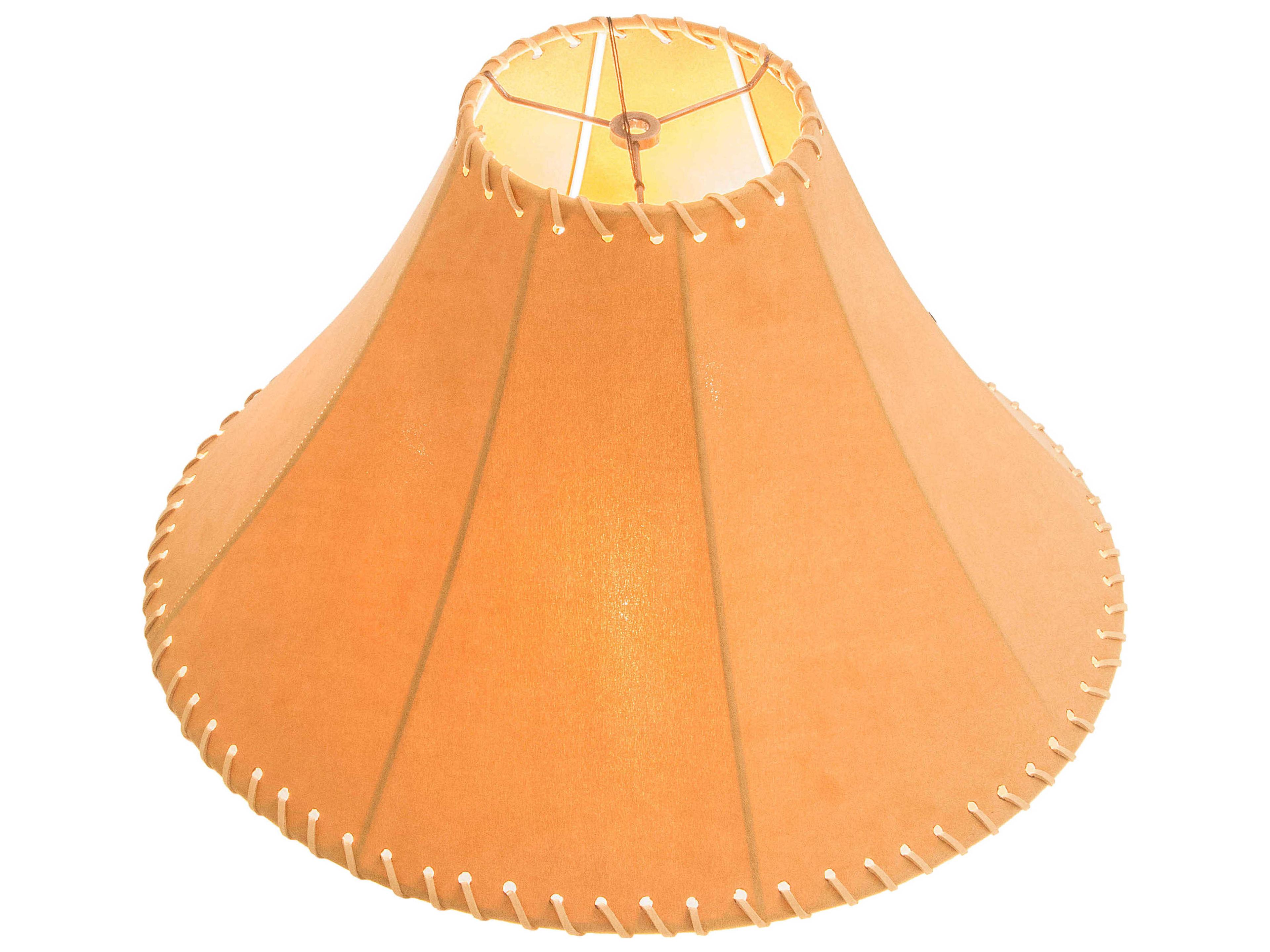 Meyda Faux Leather Tan Hexagon Shade