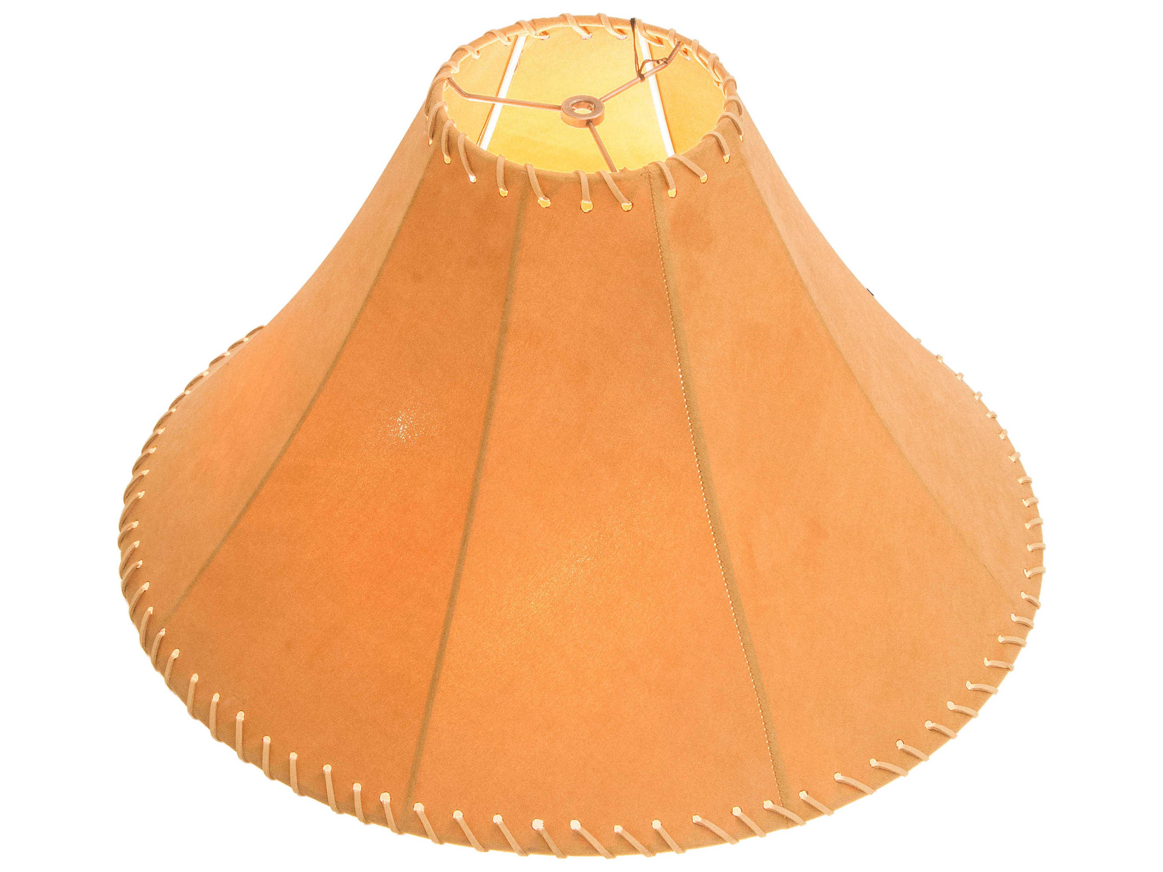 Meyda Faux Leather Tan Hexagon Shade