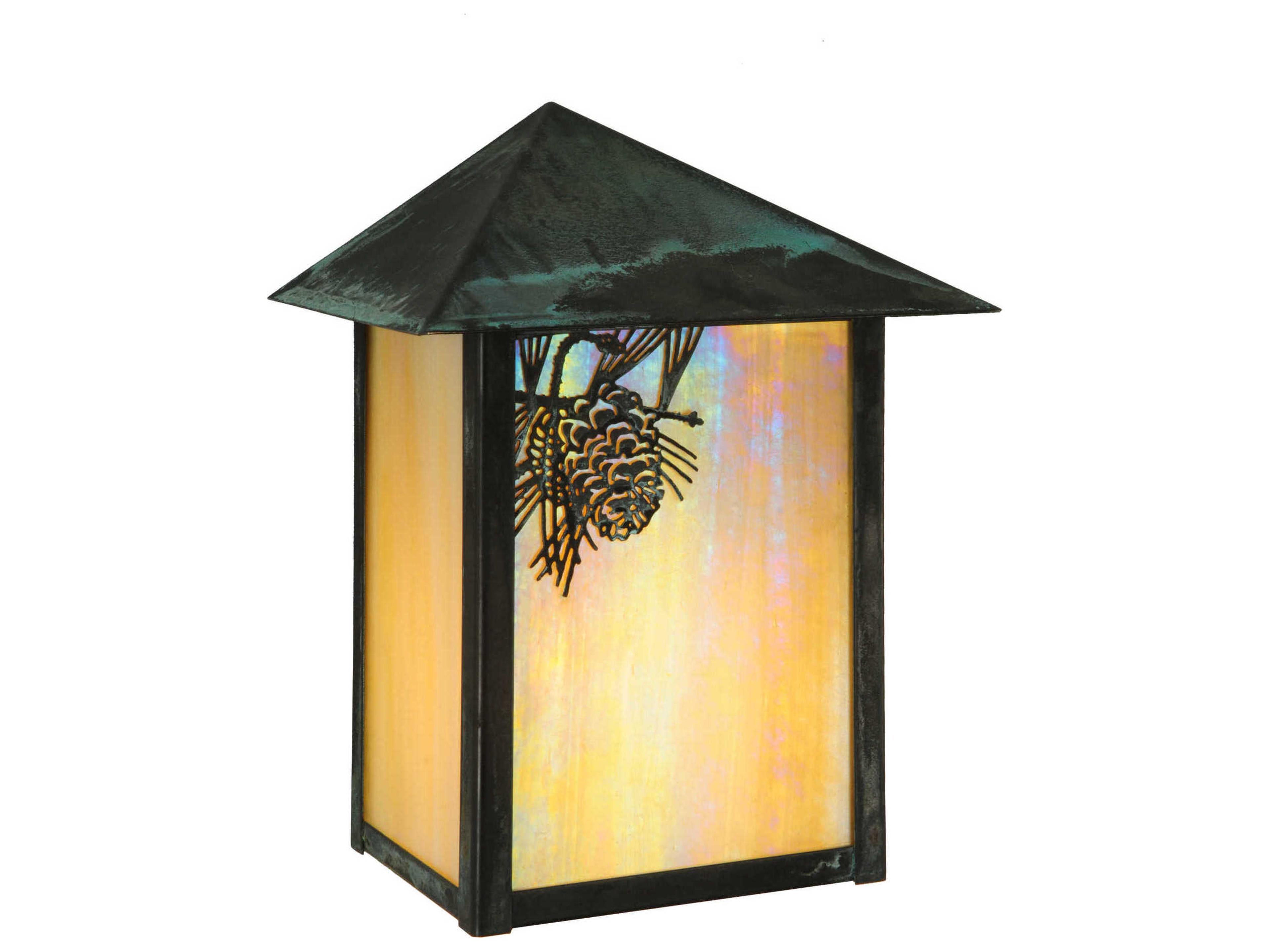 Meyda Seneca Winter Pine Outdoor Wall Light