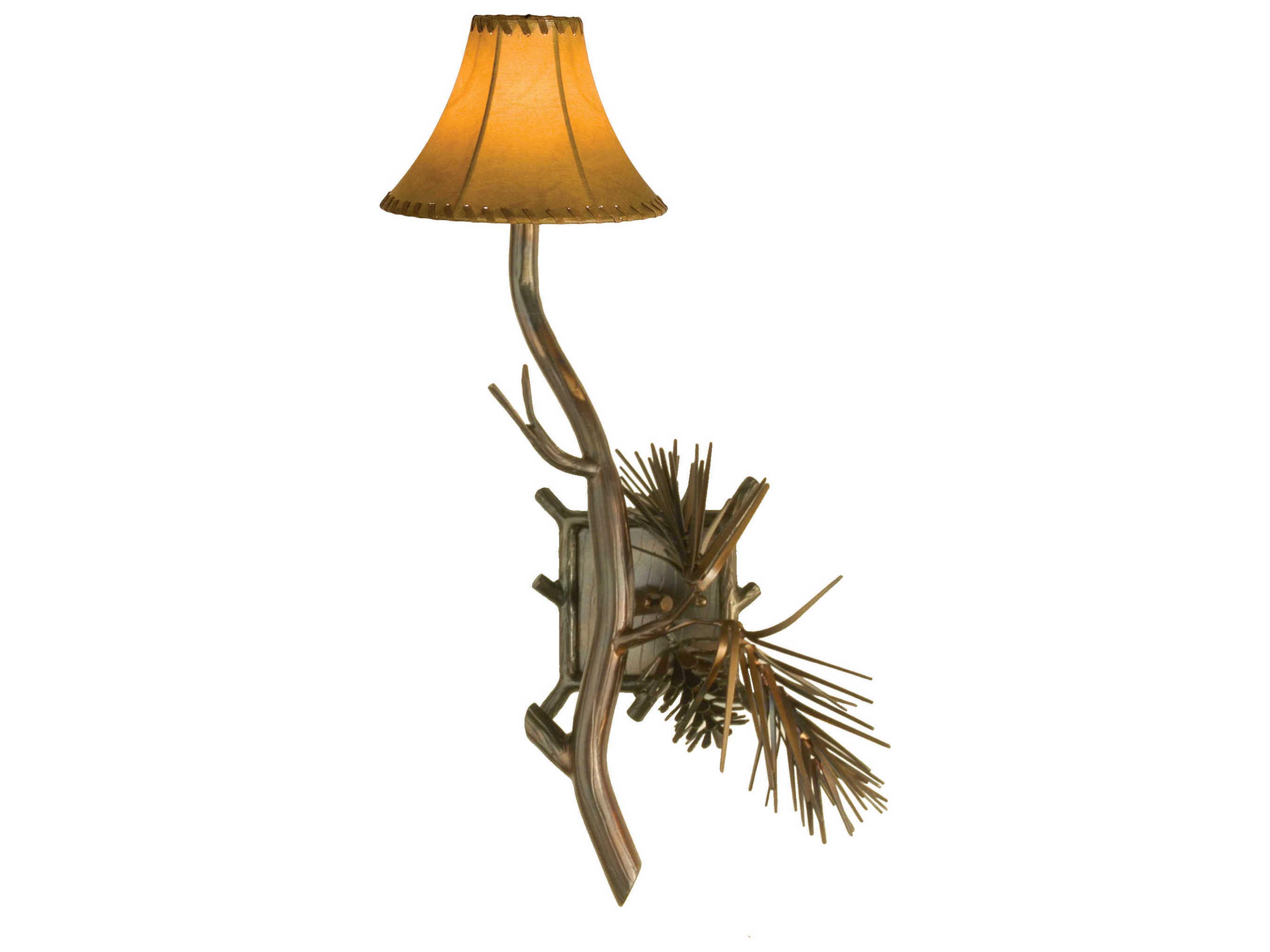 Meyda Lone Pine 1-Light Yellow Wall Sconce