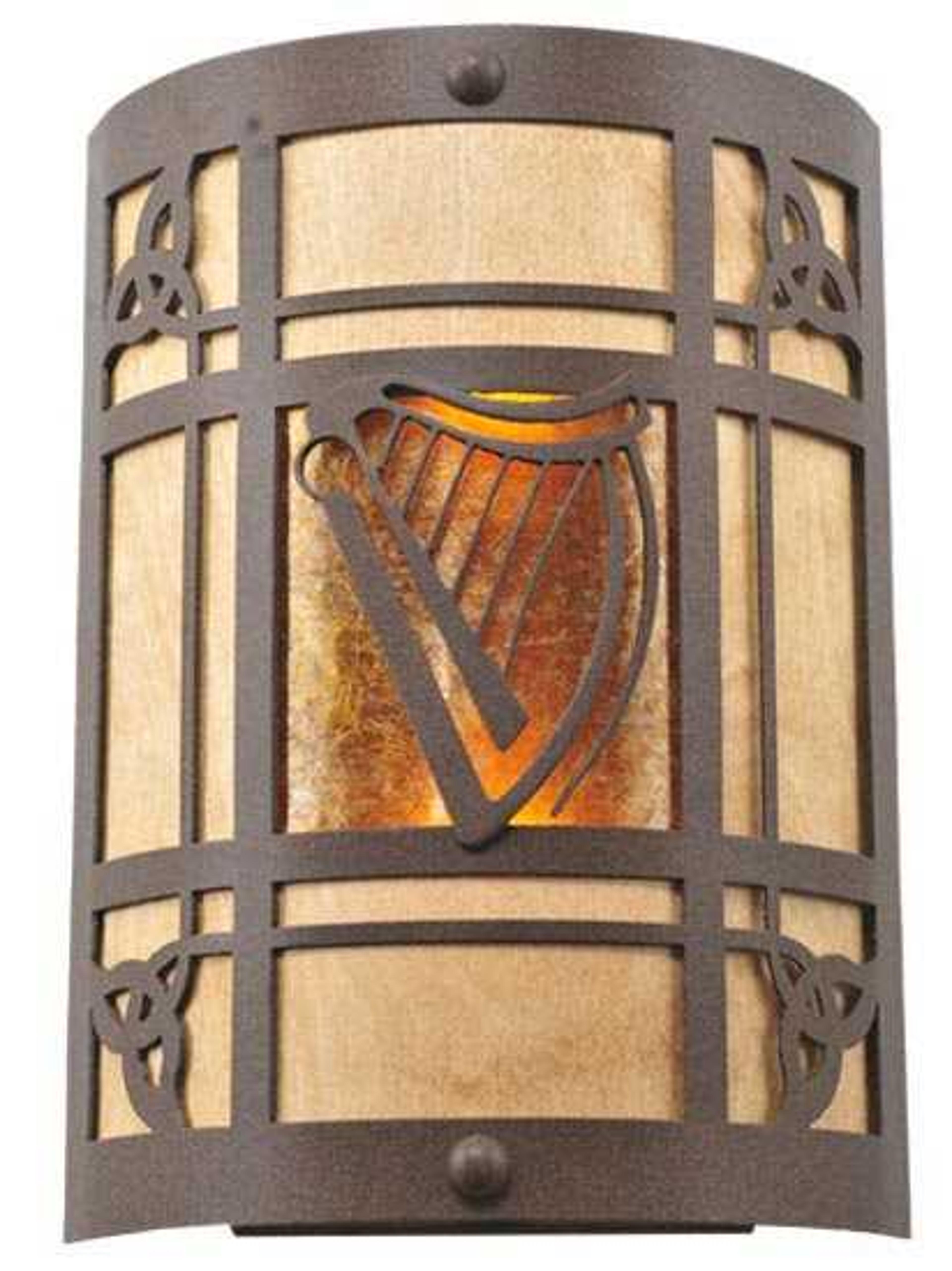 Meyda Rustic 2-Light Brown Wall Sconce