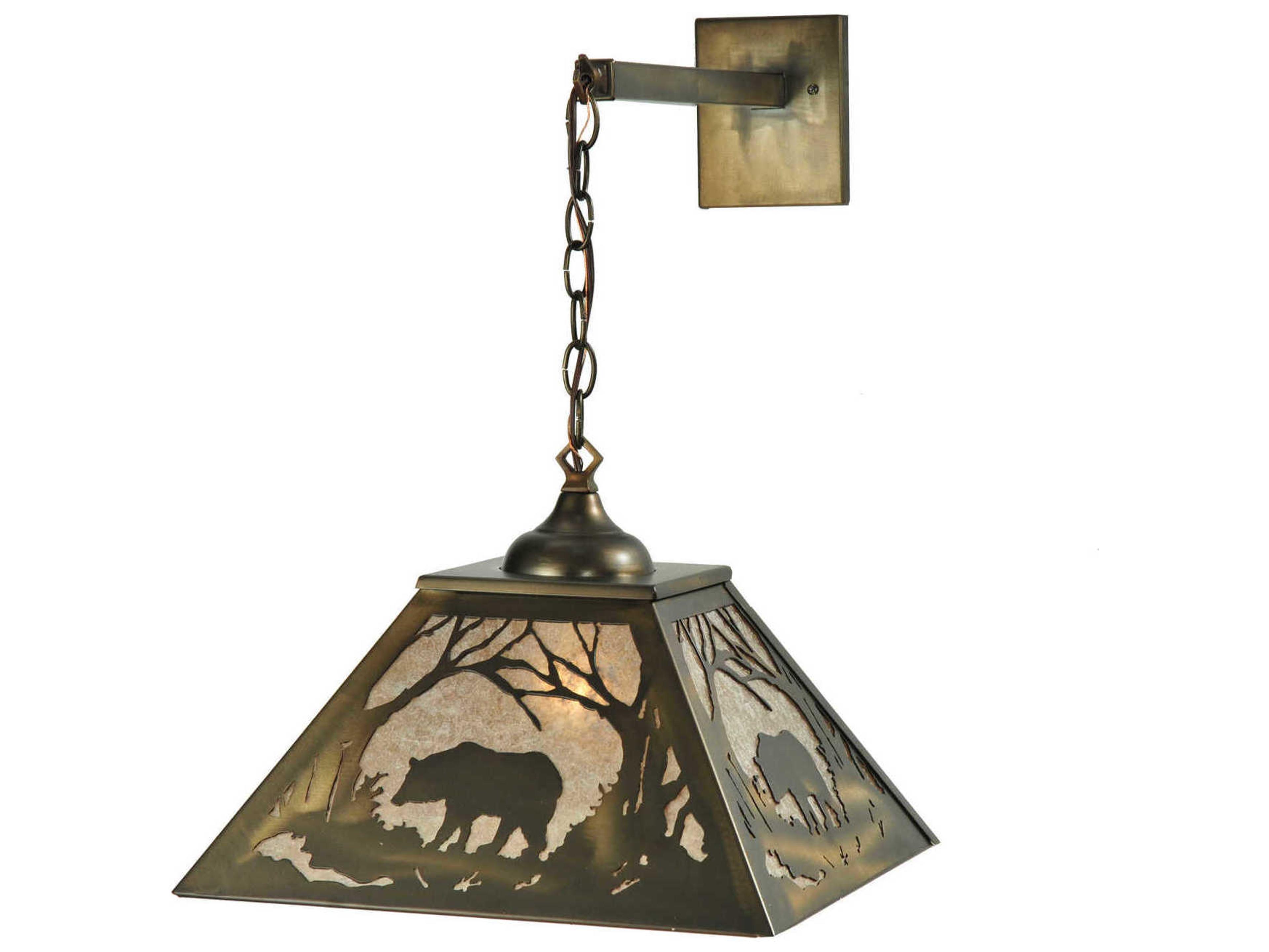 Meyda Bear At Dawn 1-Light Copper Wall Sconce