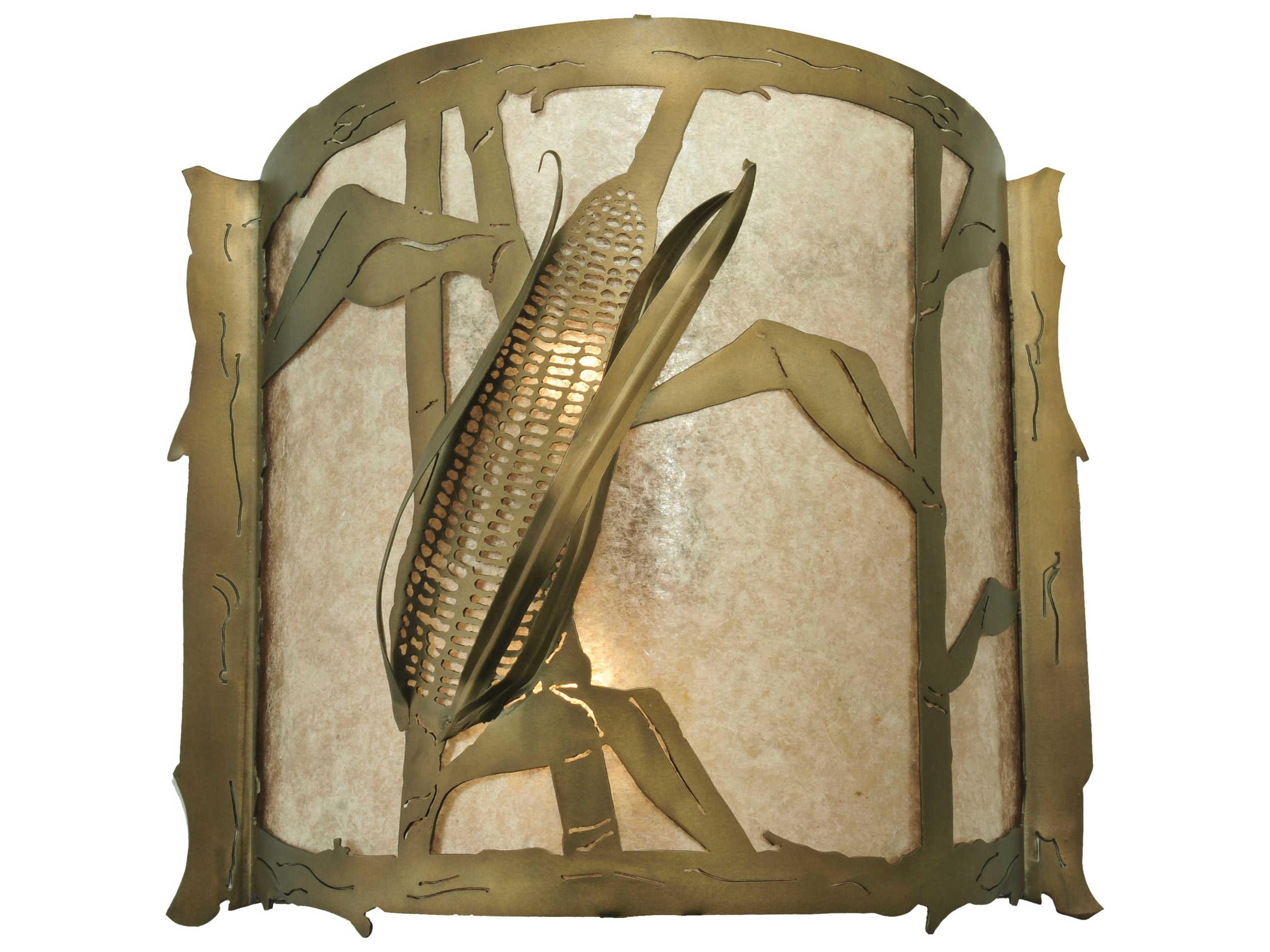 Meyda Rustic 2-Light Copper Wall Sconce