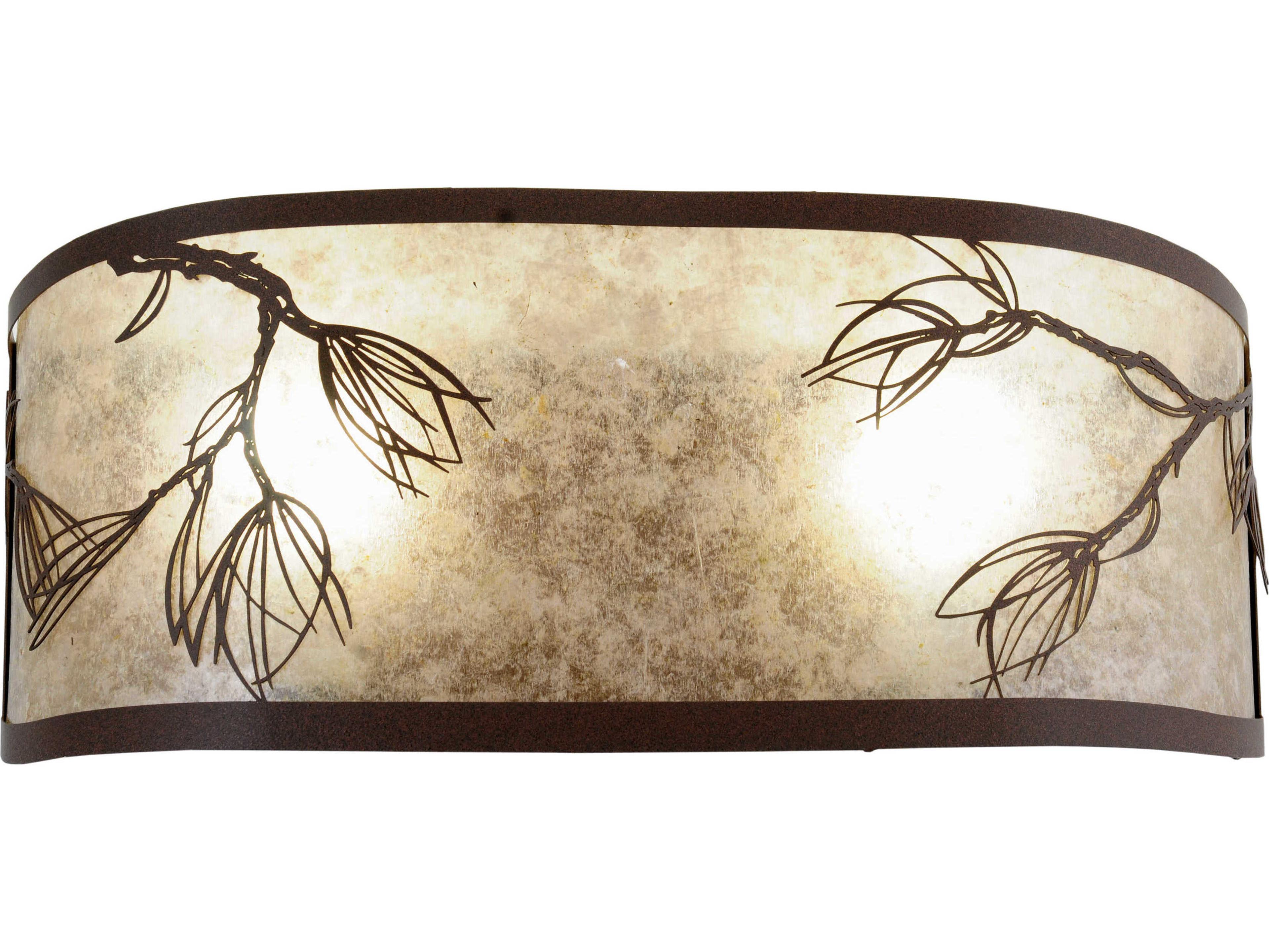 Meyda Rustic 2-Light Brown Wall Sconce