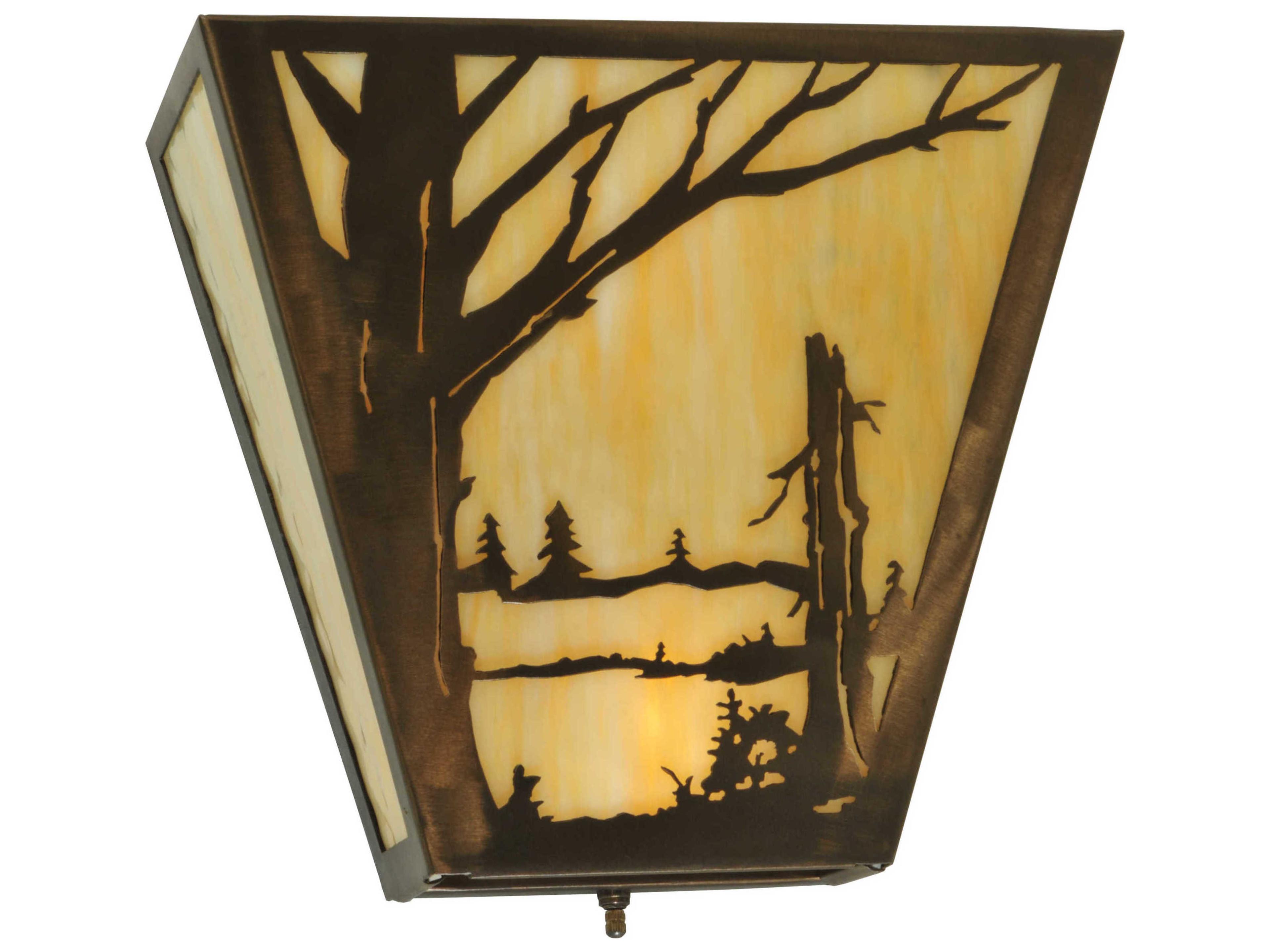 Meyda Rustic 2-Light Copper Wall Sconce