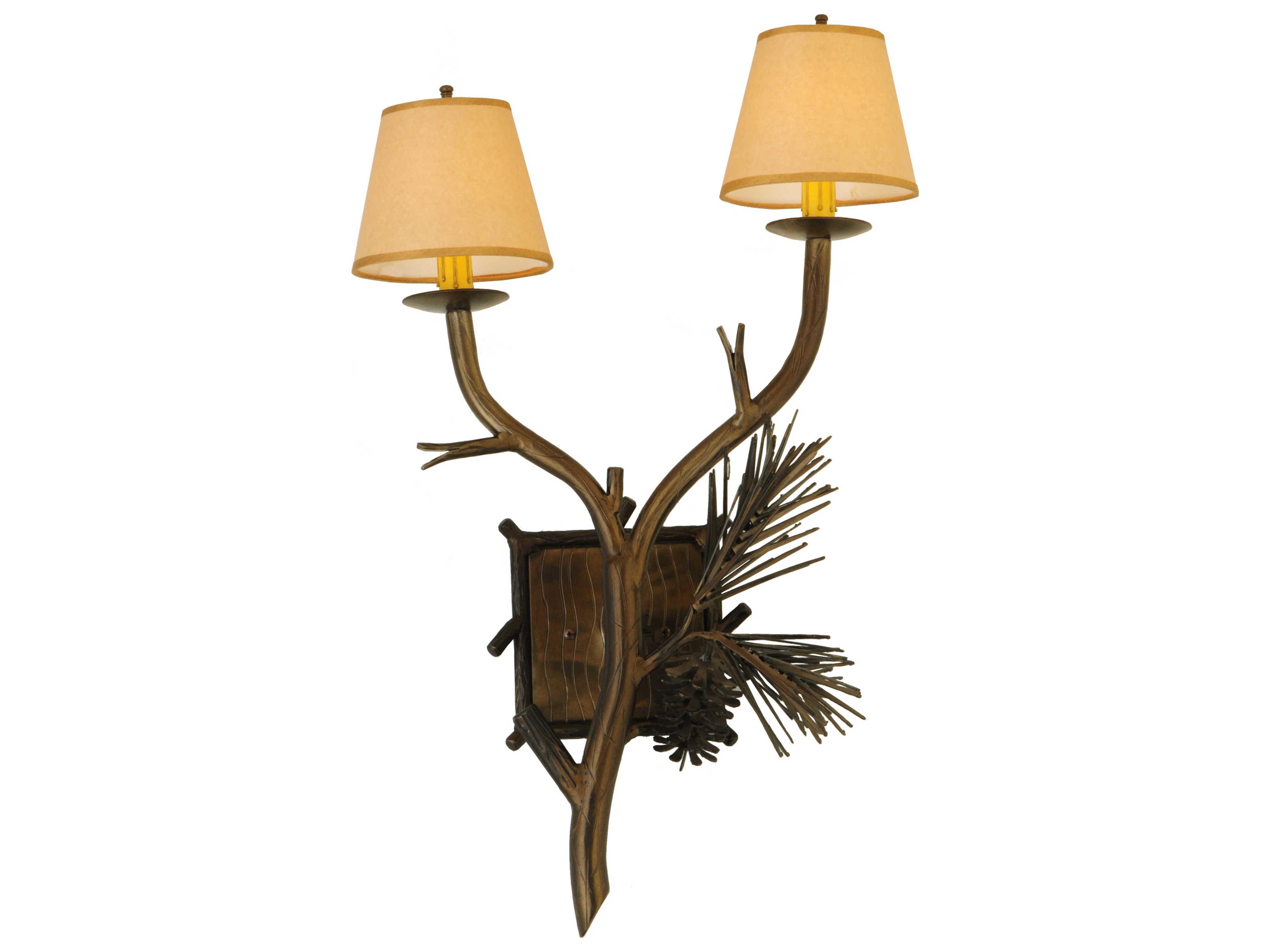 Meyda Lone Pine 2-light Wall Sconce