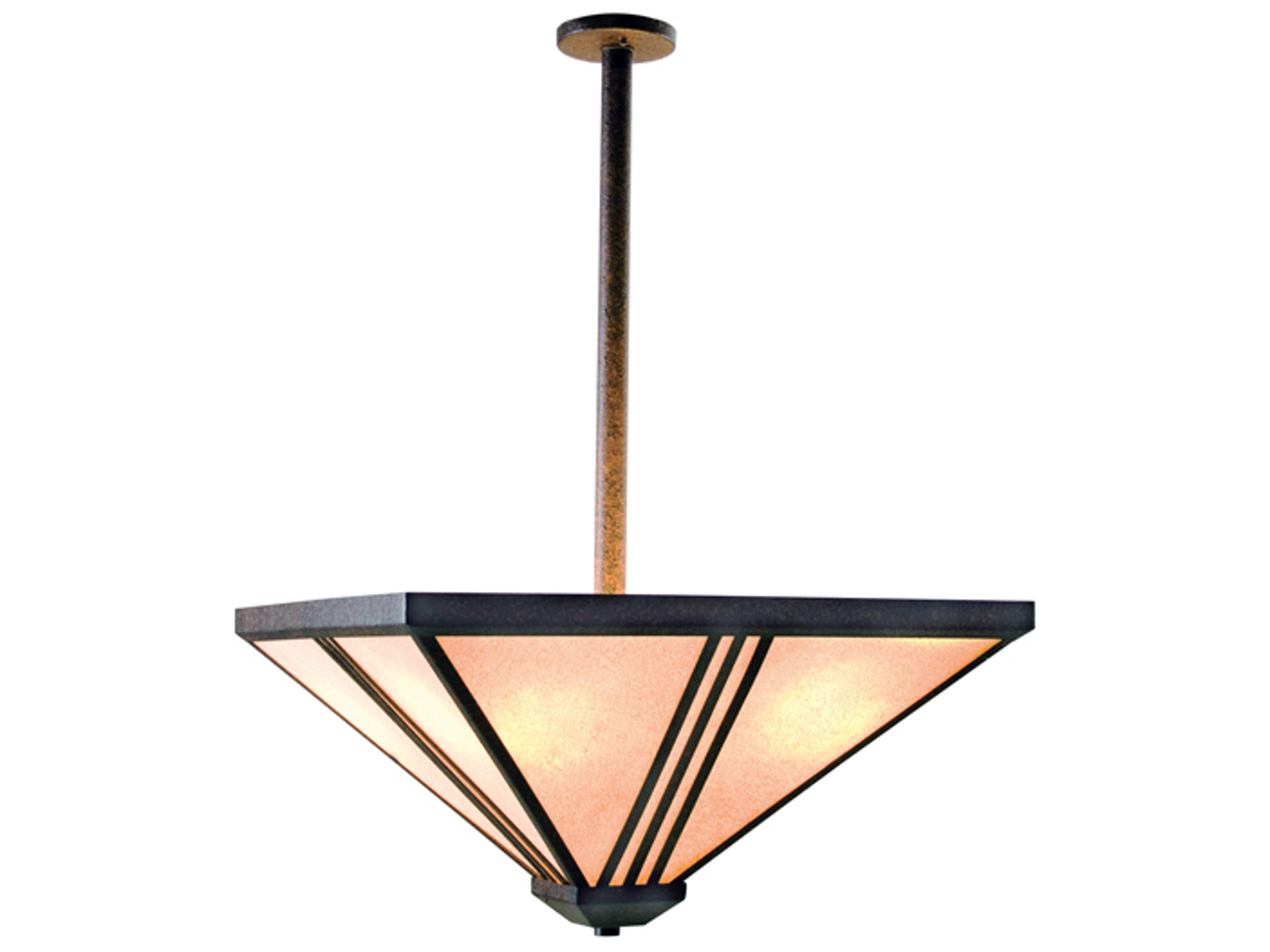 Meyda Sage 4-Light Rusty Nail Brown Pendant