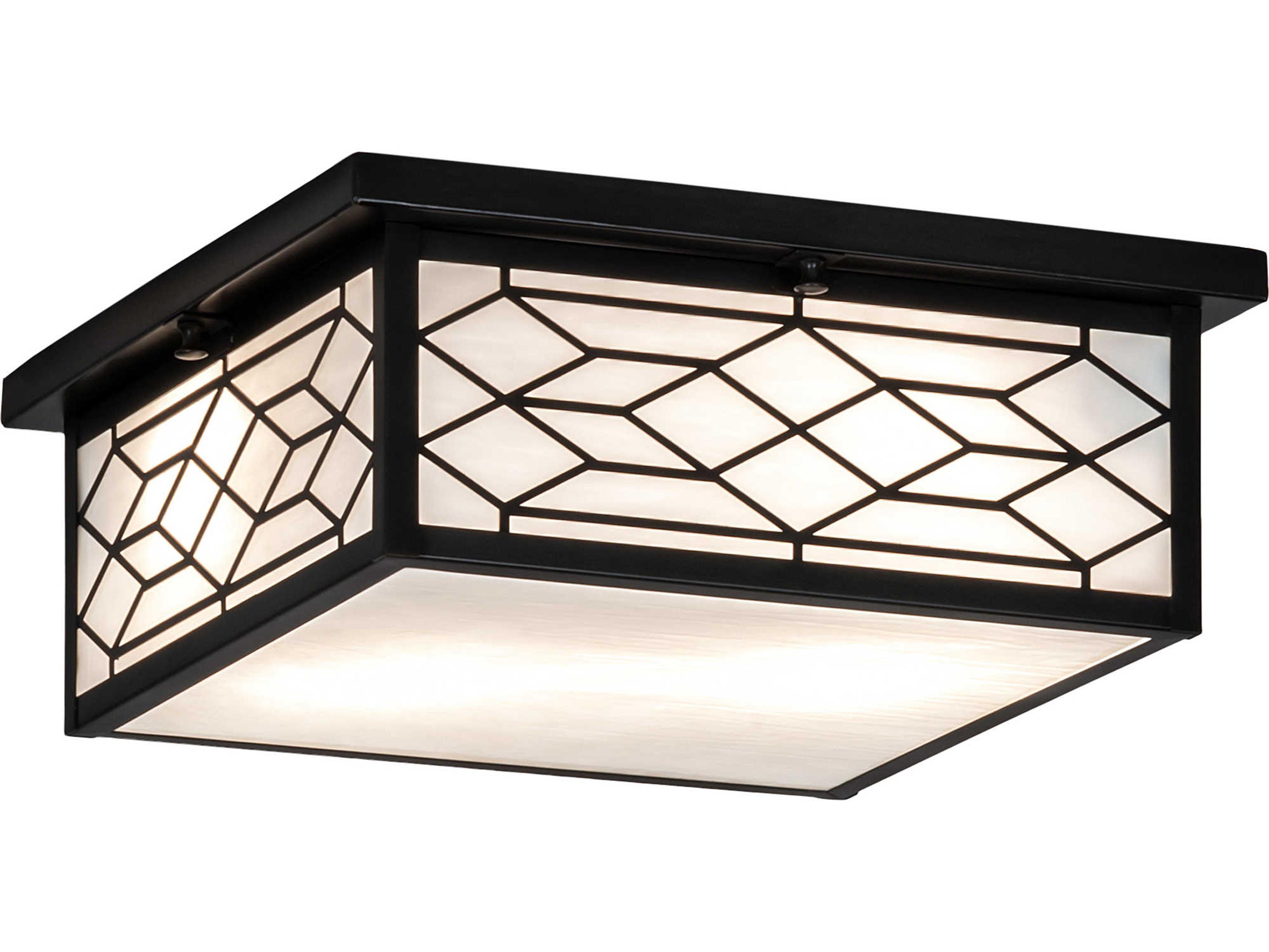 Meyda Seneca 2 - Light Glass Outdoor Ceiling Light