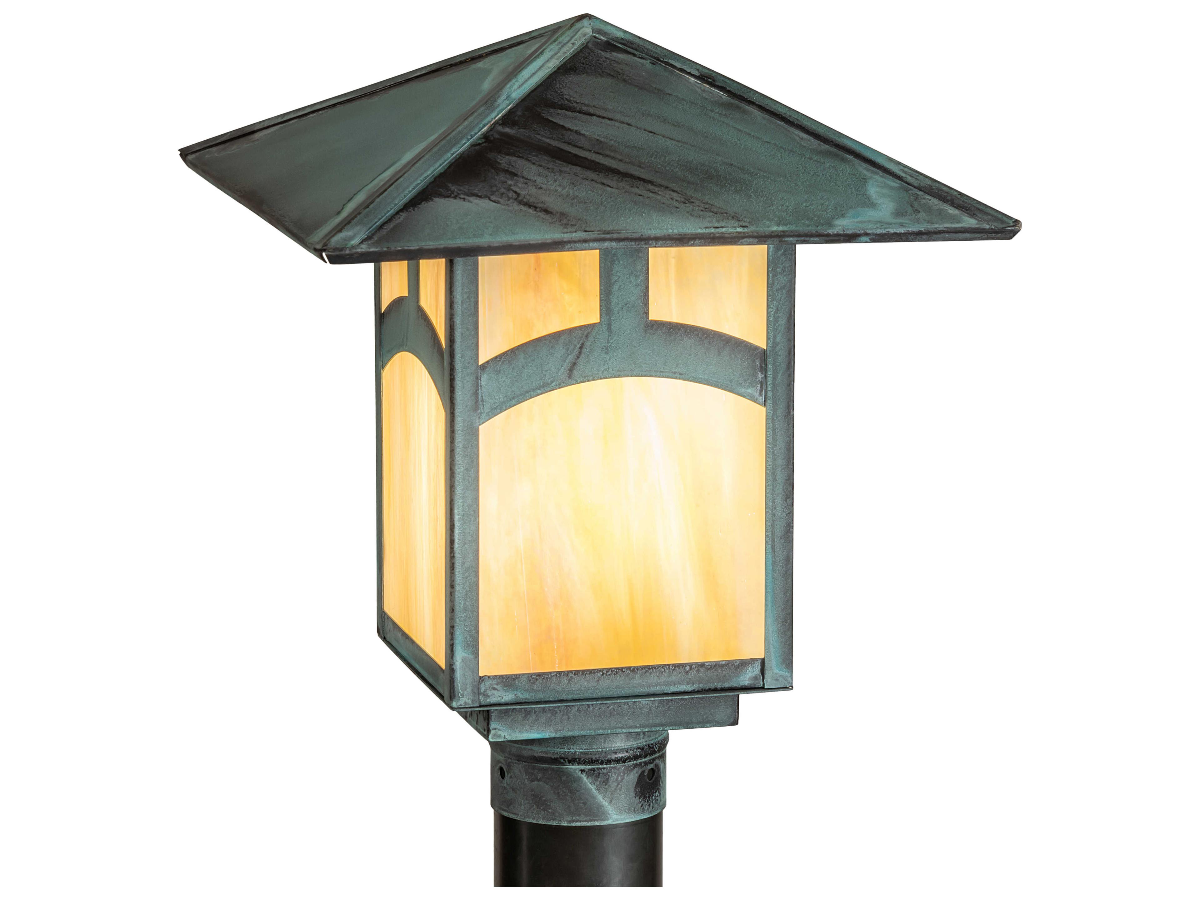 Meyda Seneca 1 - Light Glass Outdoor Post Light