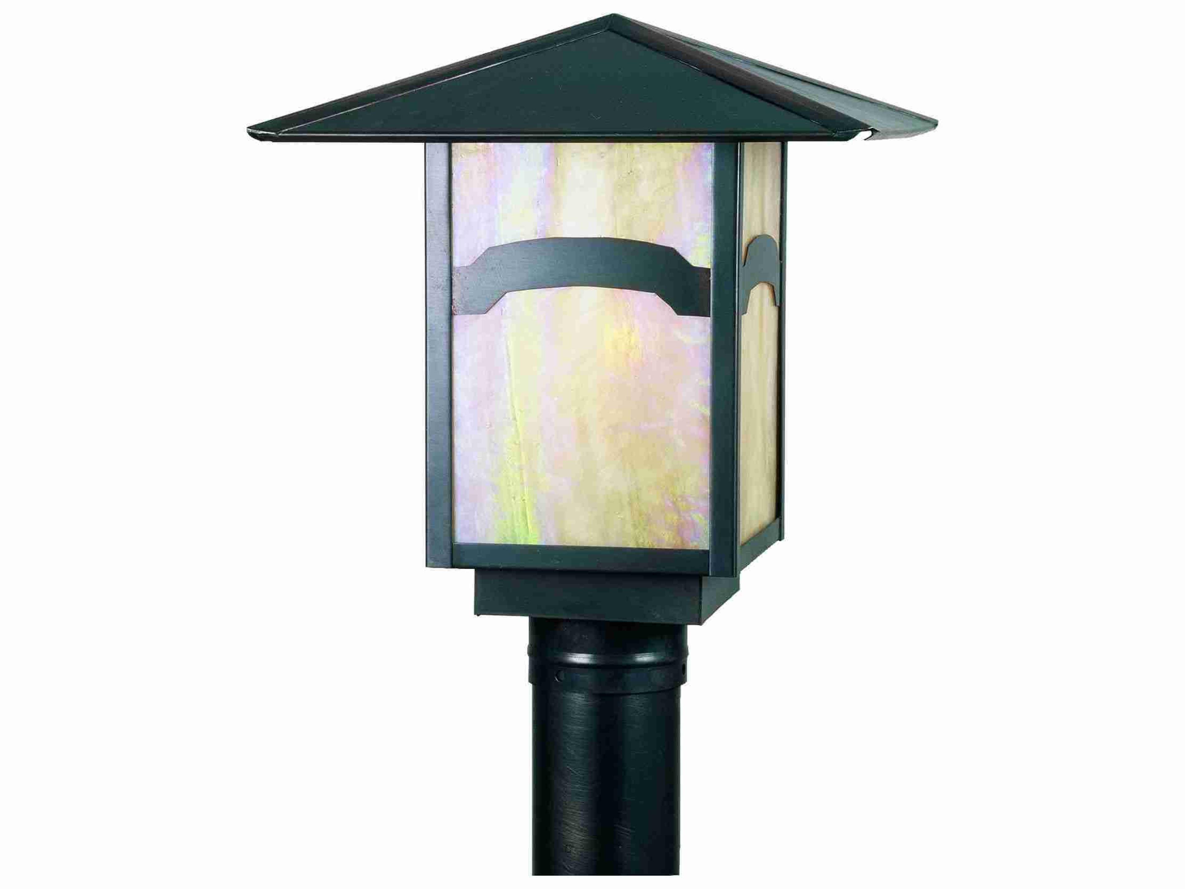 Meyda Seneca 1 - Light Glass Outdoor Post Light