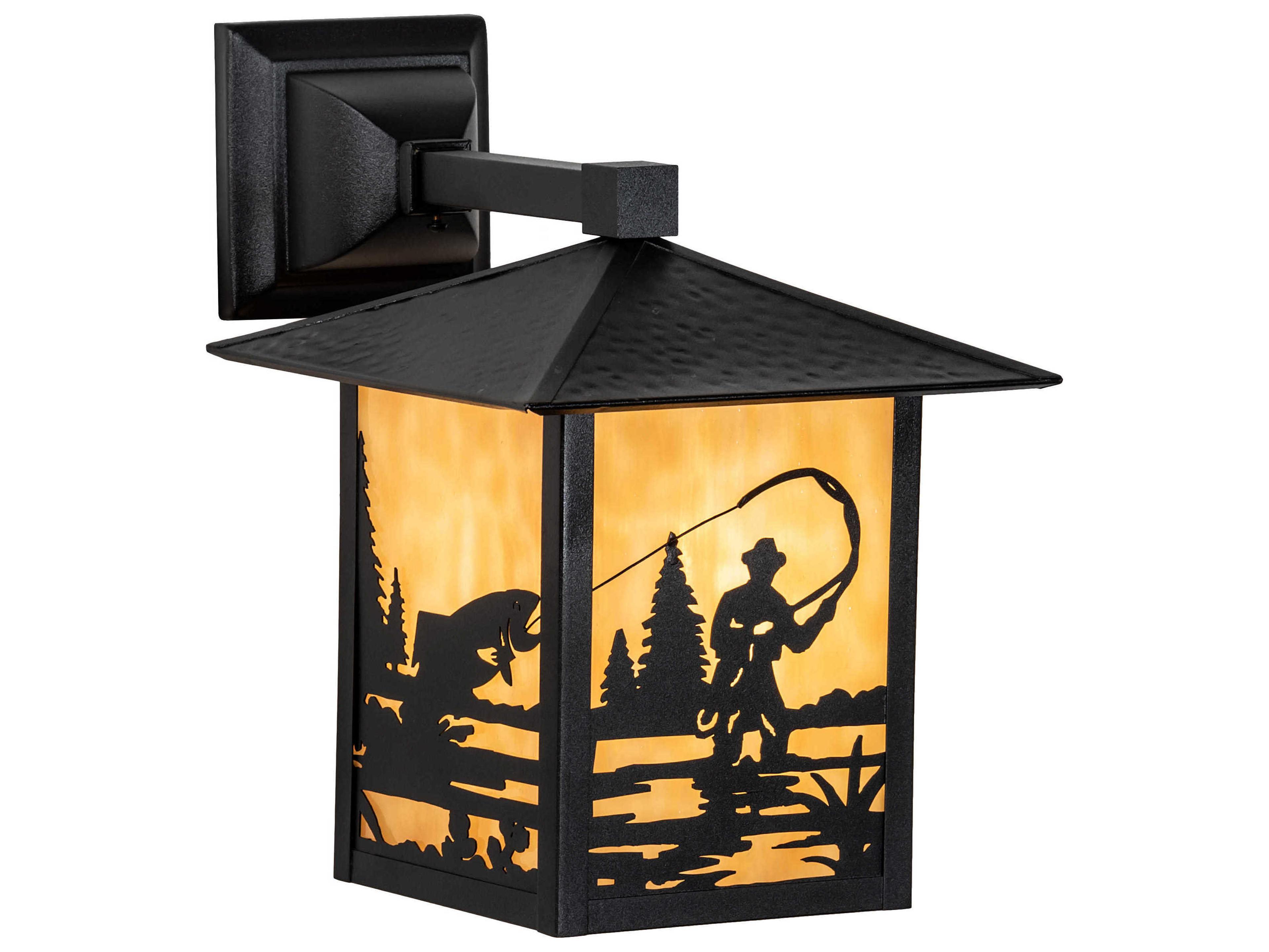 Meyda Seneca 1 - Light Glass Rustic Lodge Outdoor Wall Light